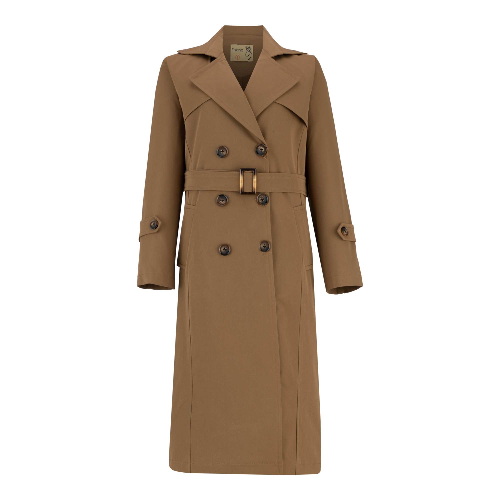 بارانی بلند زنانه موکایی مدل تابندهالسانا Elsana کد2317