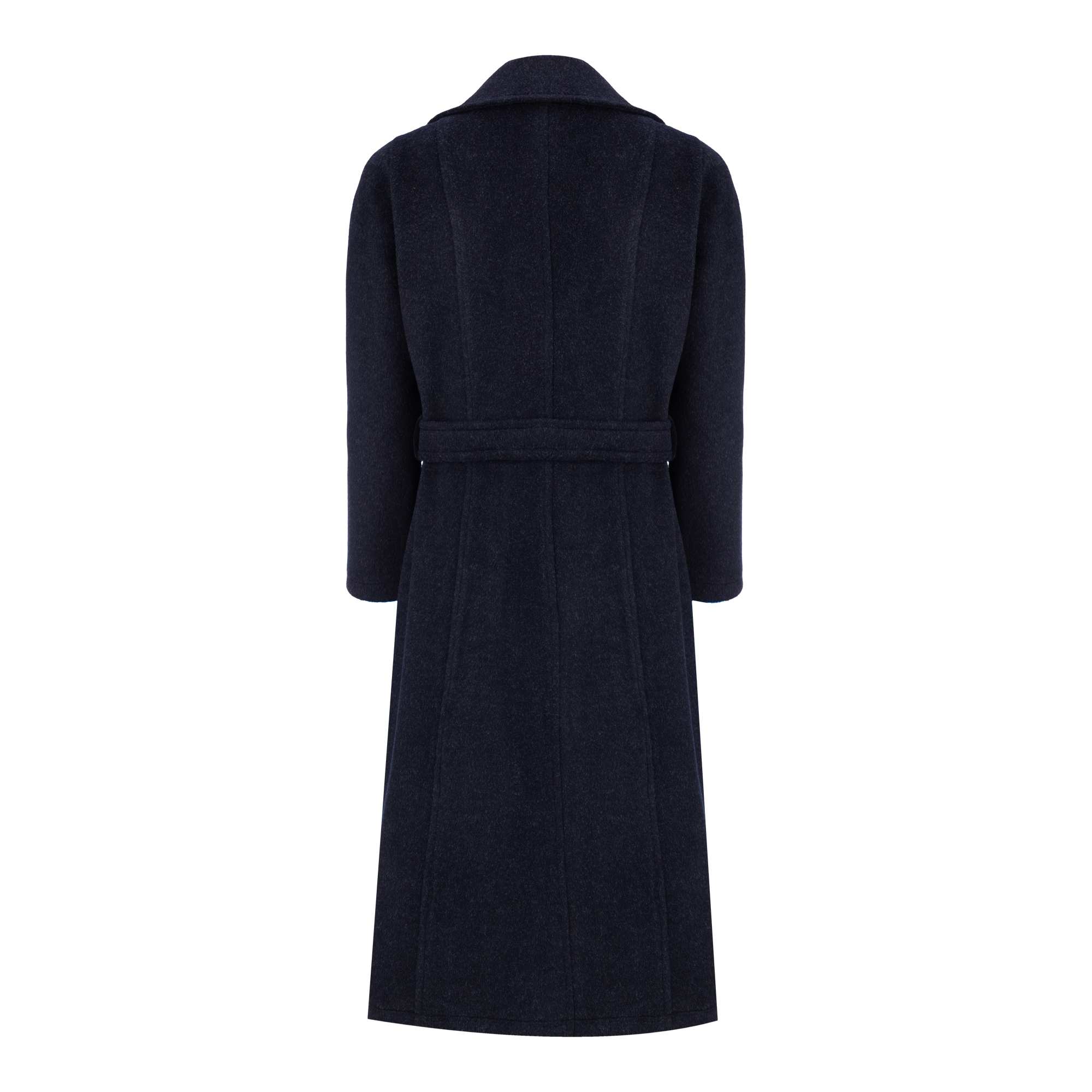 پالتو بلند زنانه سرمه ای مدل پیوندالسانا Elsana کد2319