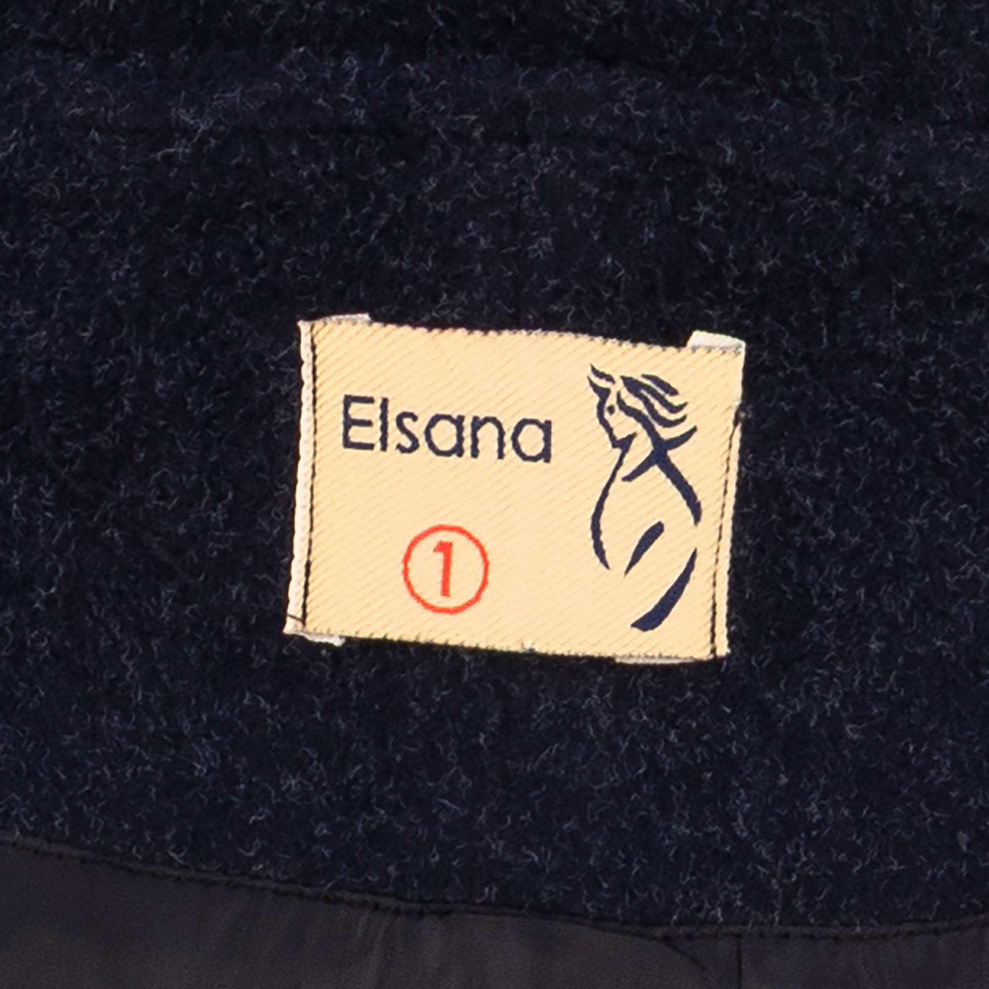 پالتو بلند زنانه سرمه ای مدل پیوندالسانا Elsana کد2319