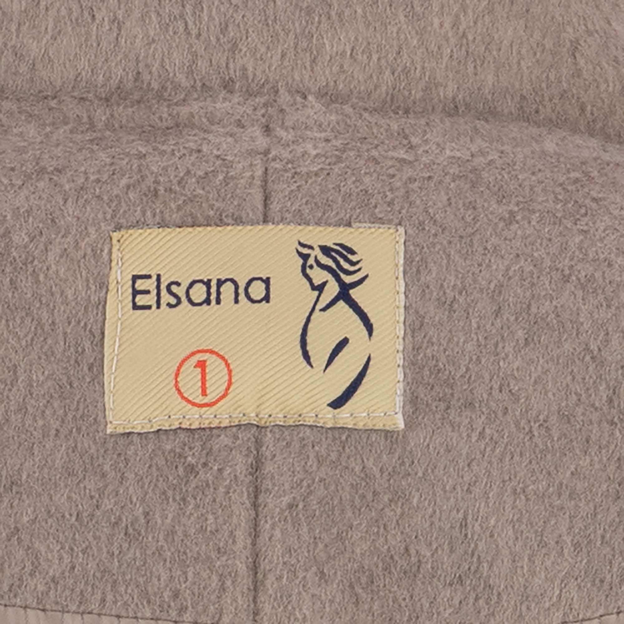 پالتو بلند زنانه خاکی مدل پیوندالسانا Elsana کد2319