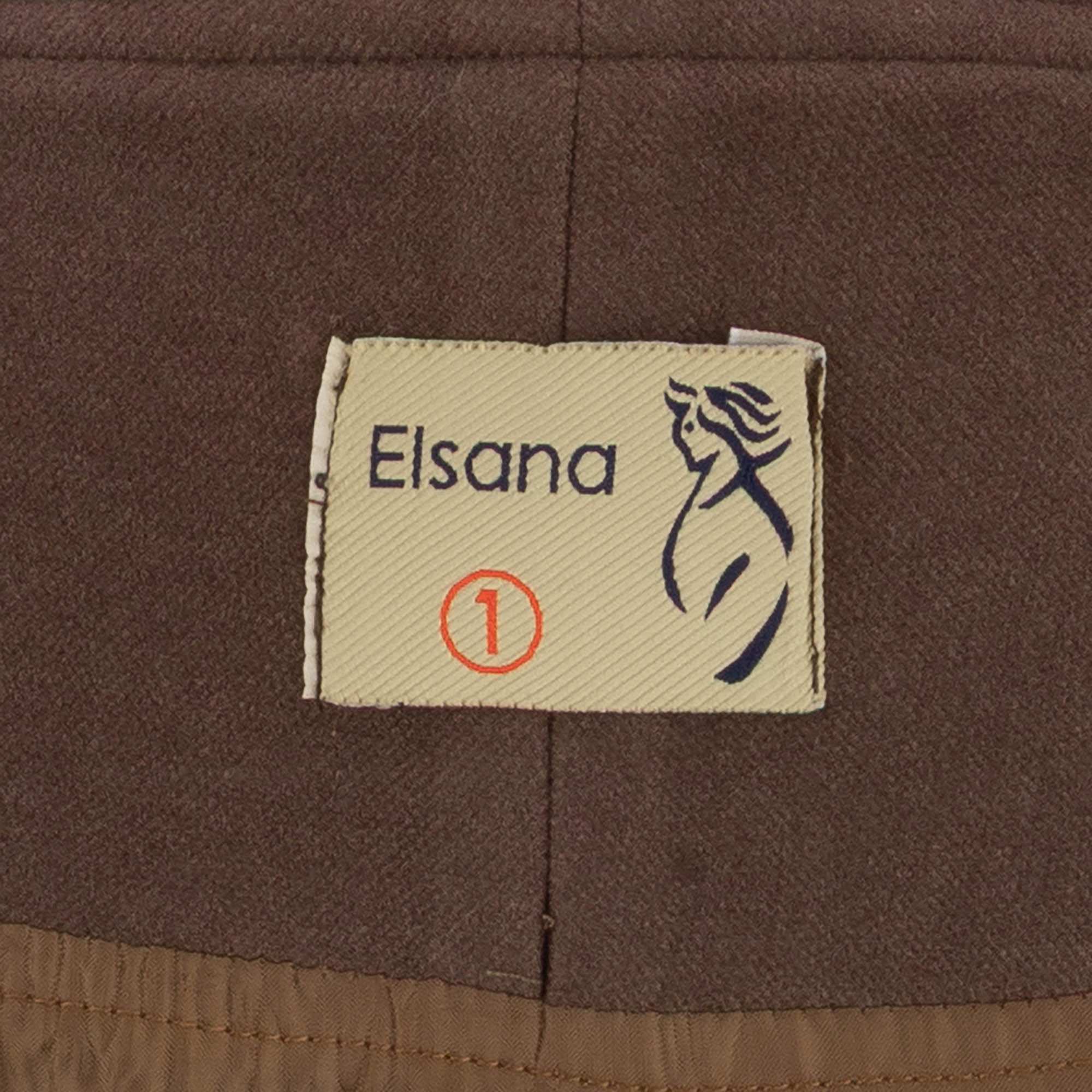 پالتو زنانه قهوه ای مدل سروهالسانا Elsana کد2323