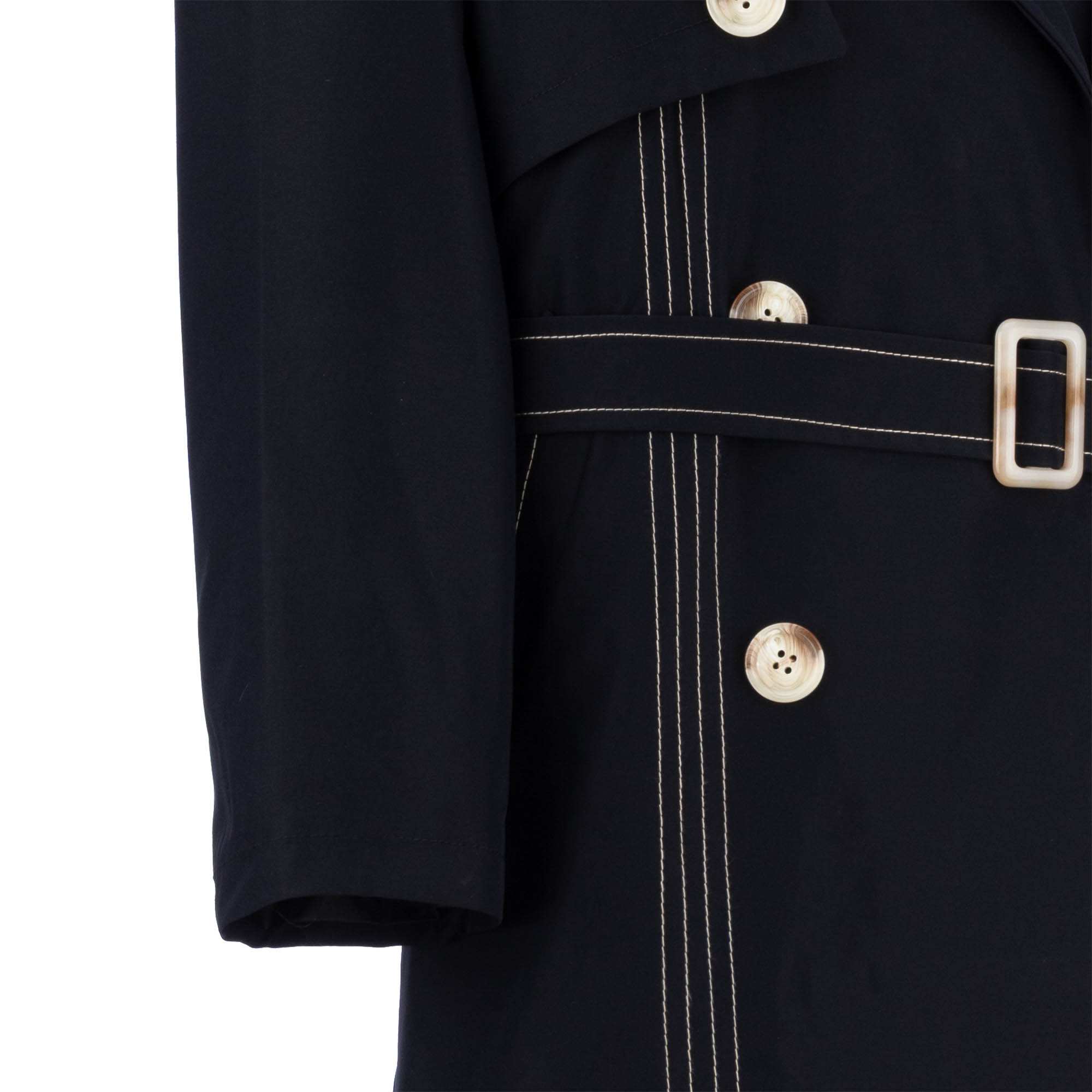 بارانی بلند زنانه سرمه ای تیره مدل ژوبینالسانا Elsana کد2324