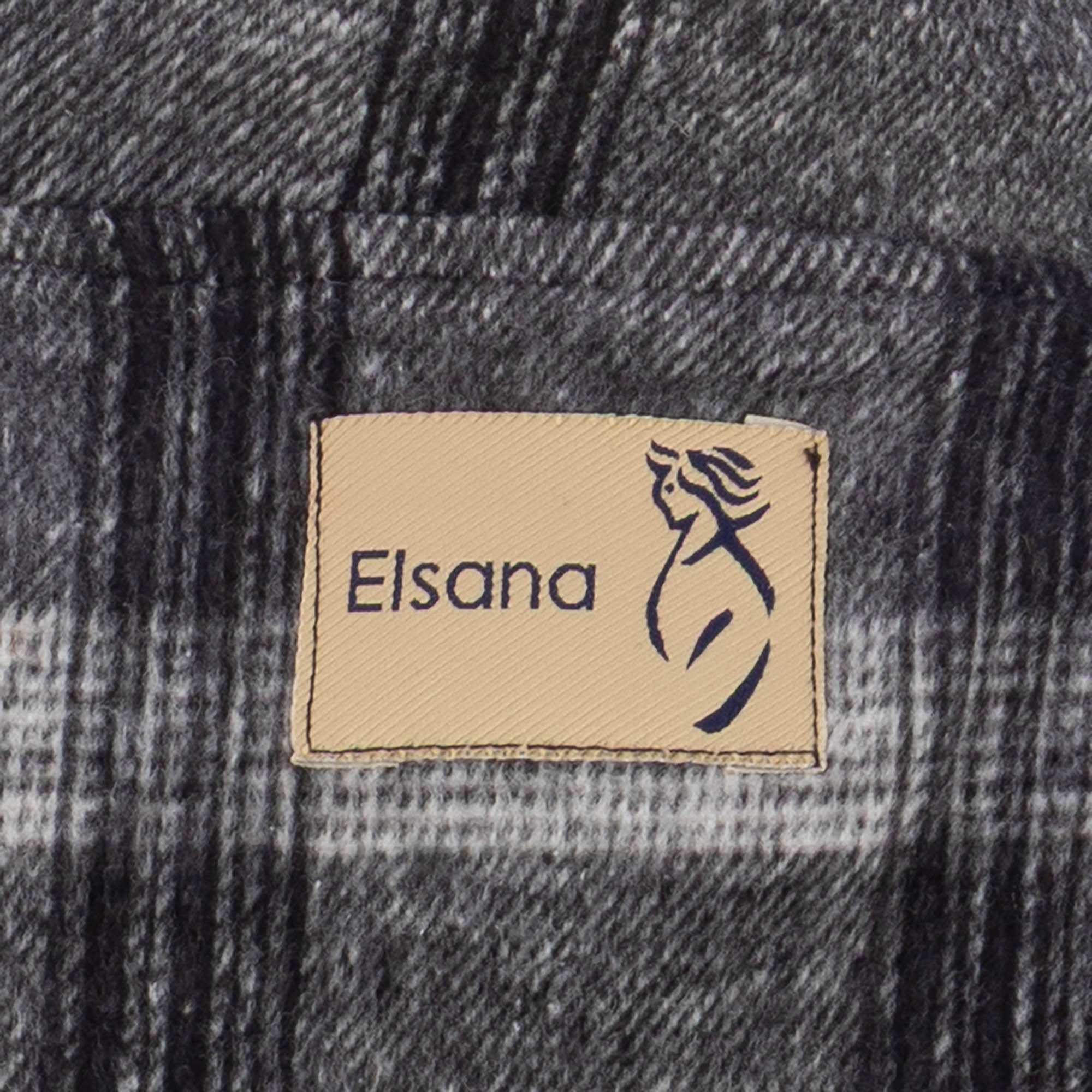 پالتو زنانه نوک مدادی مدل چهارخانه مدیا السانا Elsana کد2331