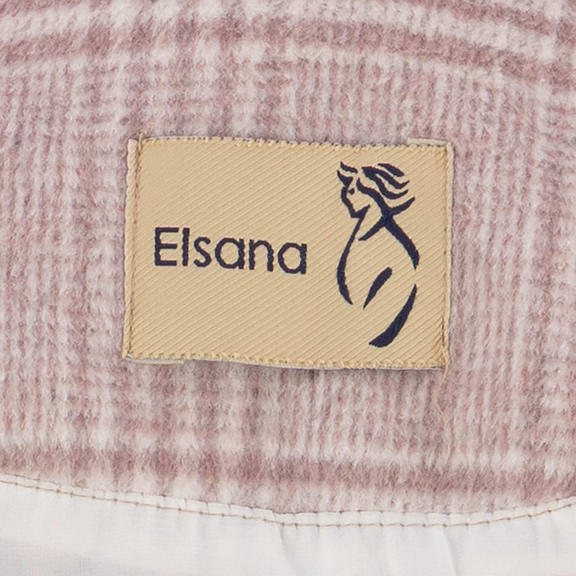 پالتو زنانه کالباسی مدل چهارخانه مدیا السانا Elsana کد2331