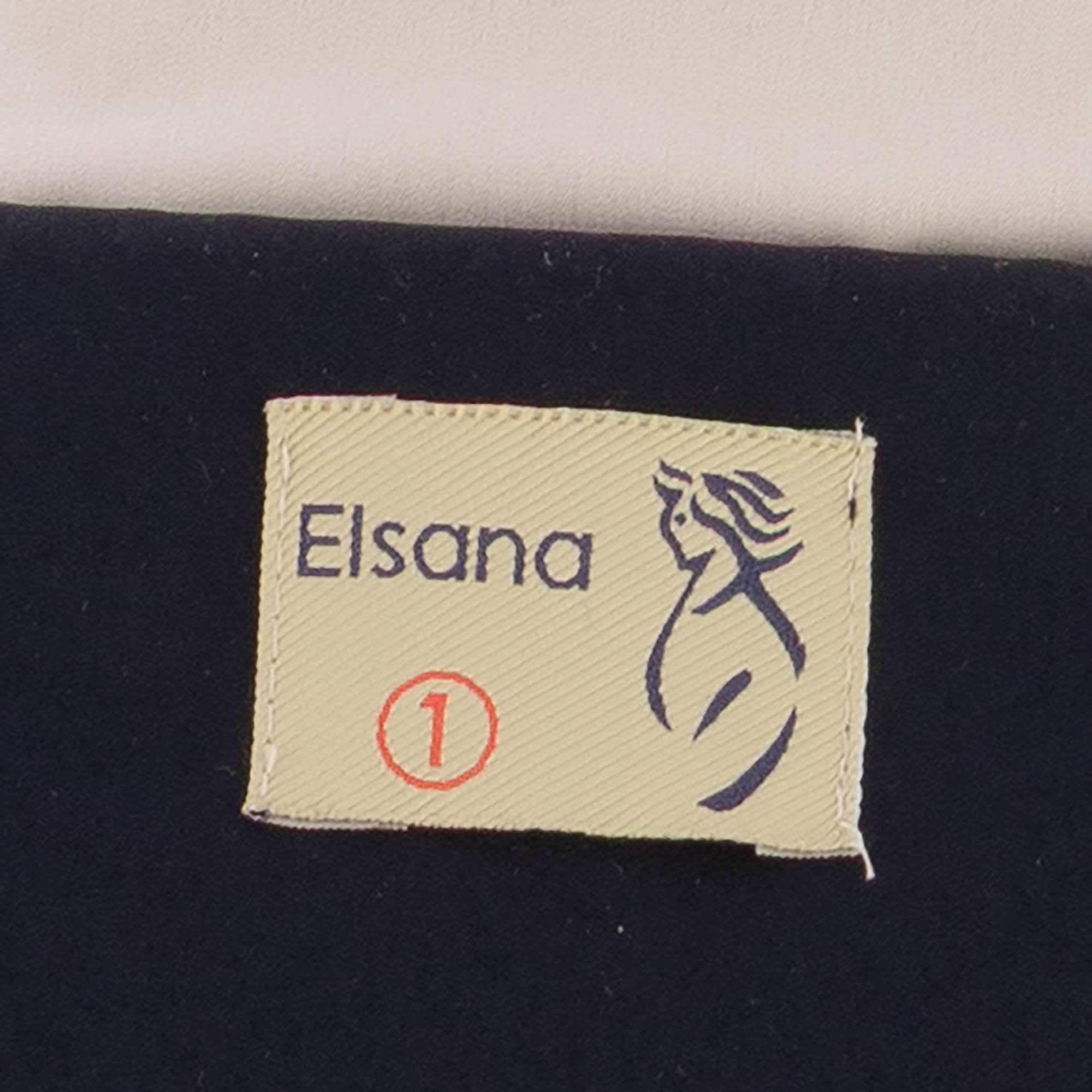 بارانی بلند زنانه سرمه ای کرم مدل مهزین السانا Elsana کد 2321