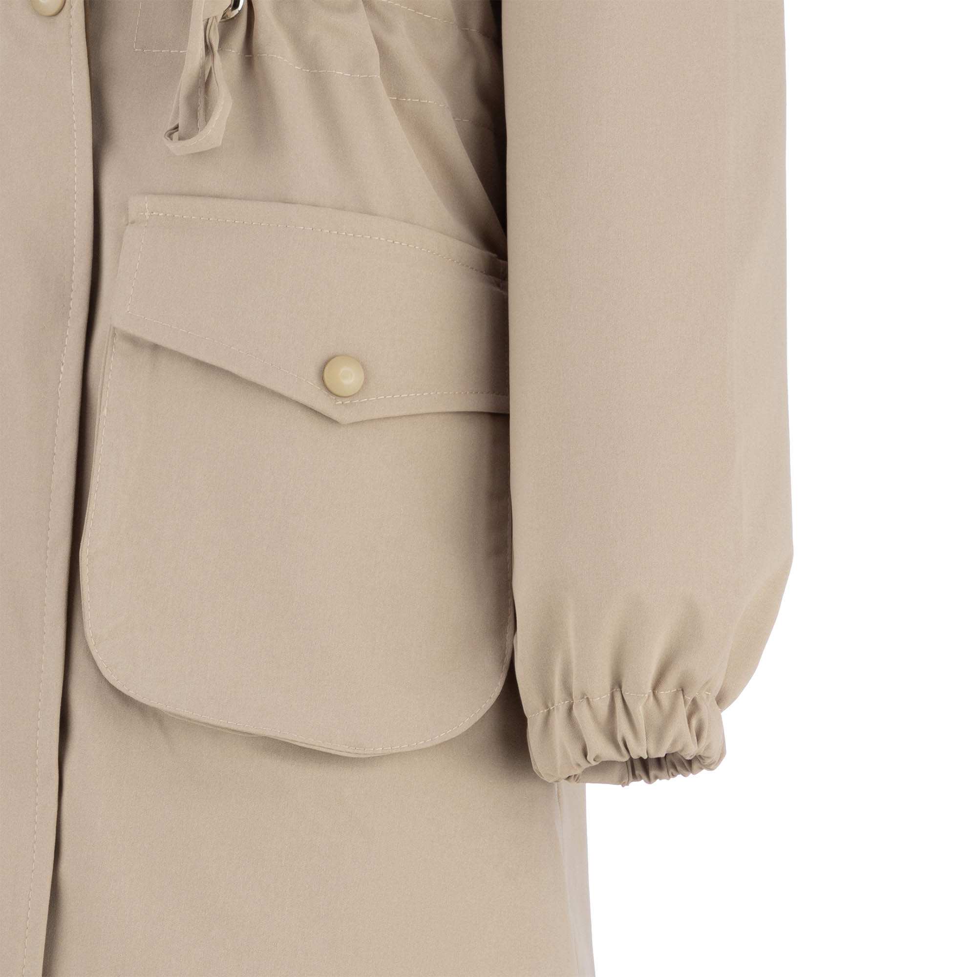 بارانی بلند زنانه کرم مدل مهزین السانا Elsana کد 2321