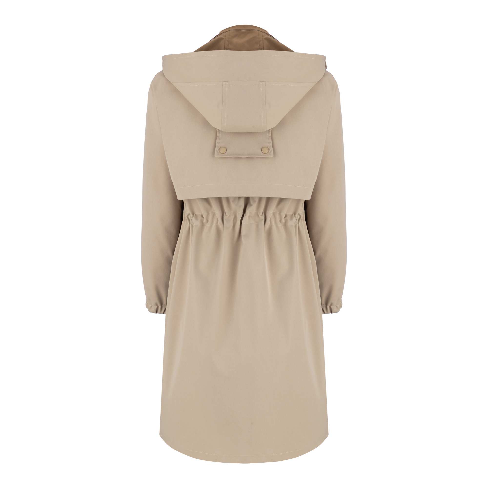 بارانی بلند زنانه کرم مدل مهزین السانا Elsana کد 2321