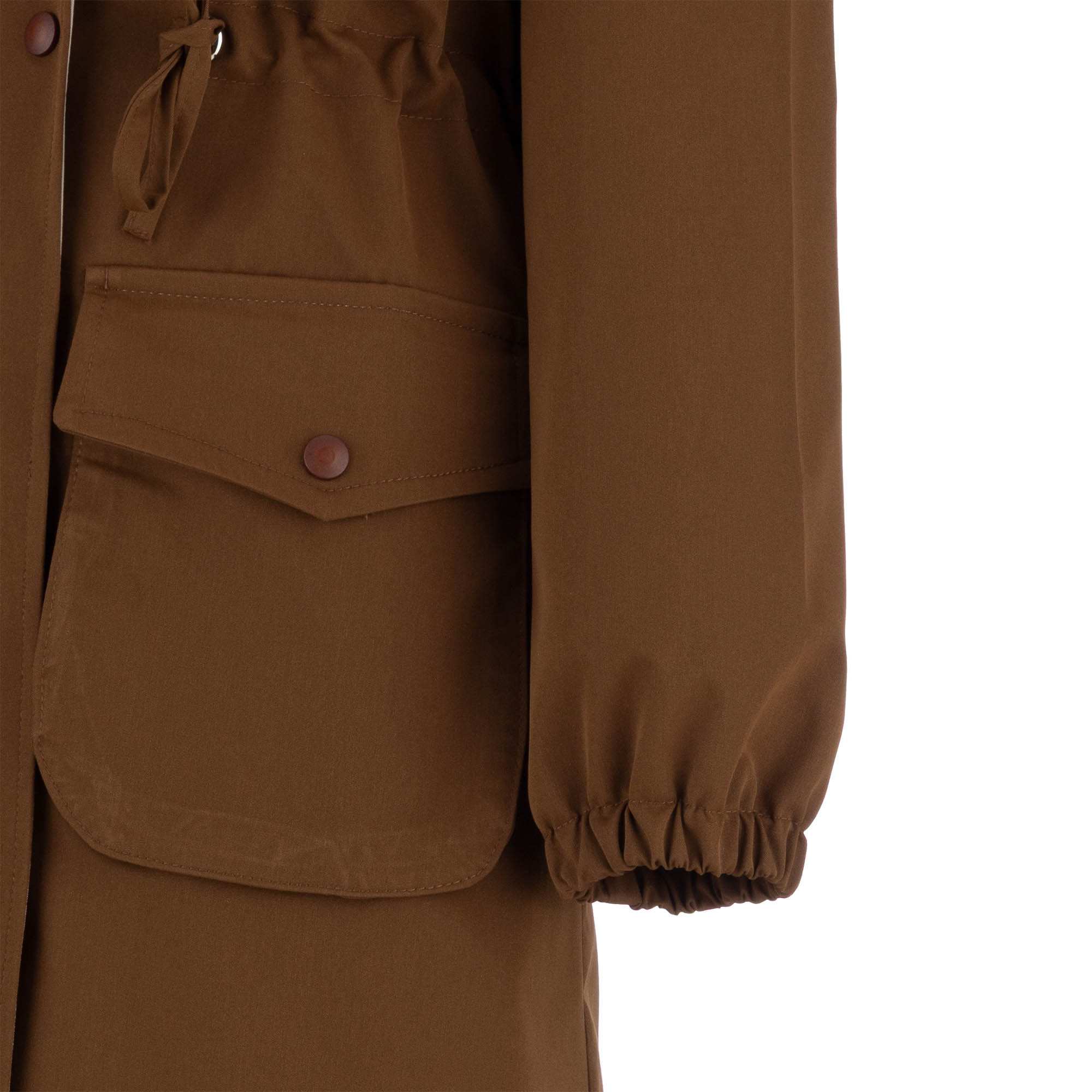 بارانی بلند زنانه شتری مدل مهزین السانا Elsana کد 2321