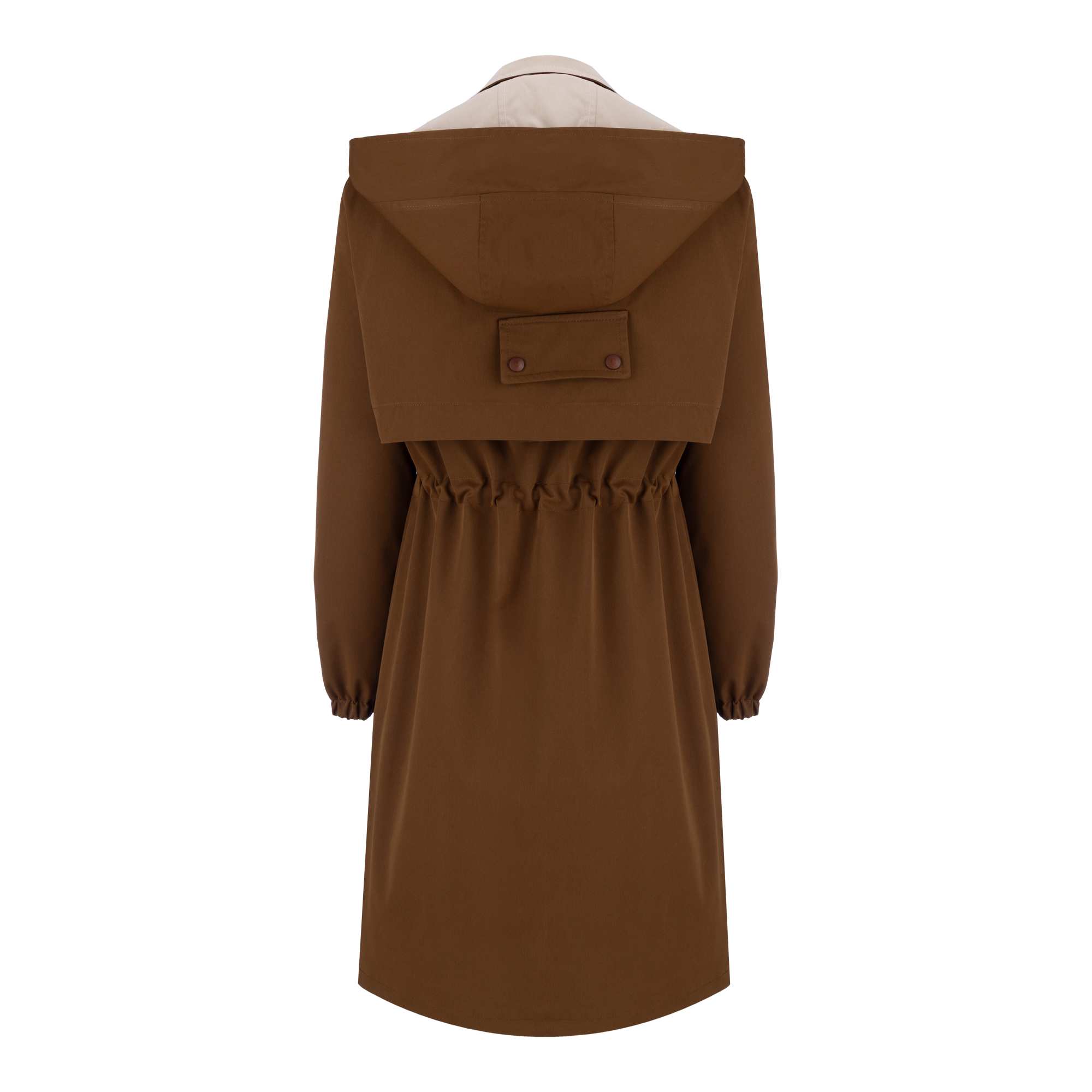 بارانی بلند زنانه شتری مدل مهزین السانا Elsana کد 2321