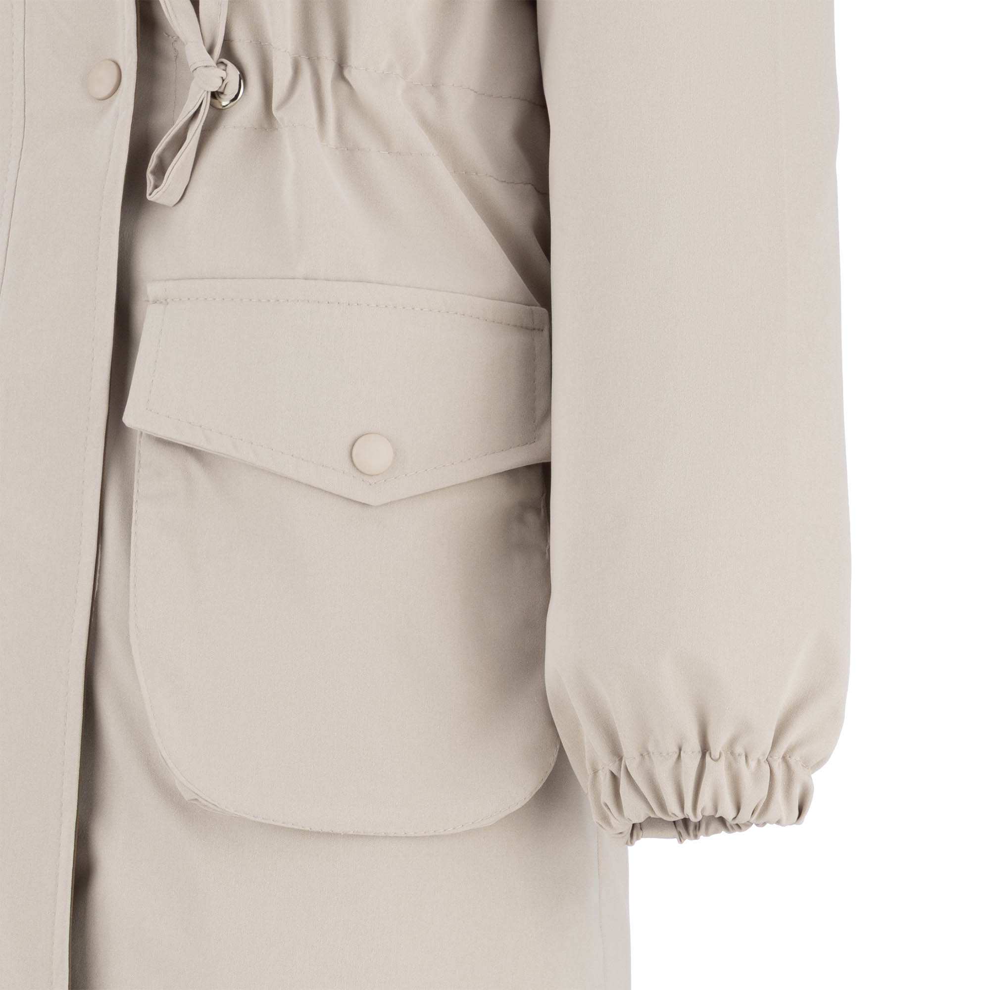 بارانی بلند زنانه استخوانی مدل مهزین السانا Elsana کد 2321