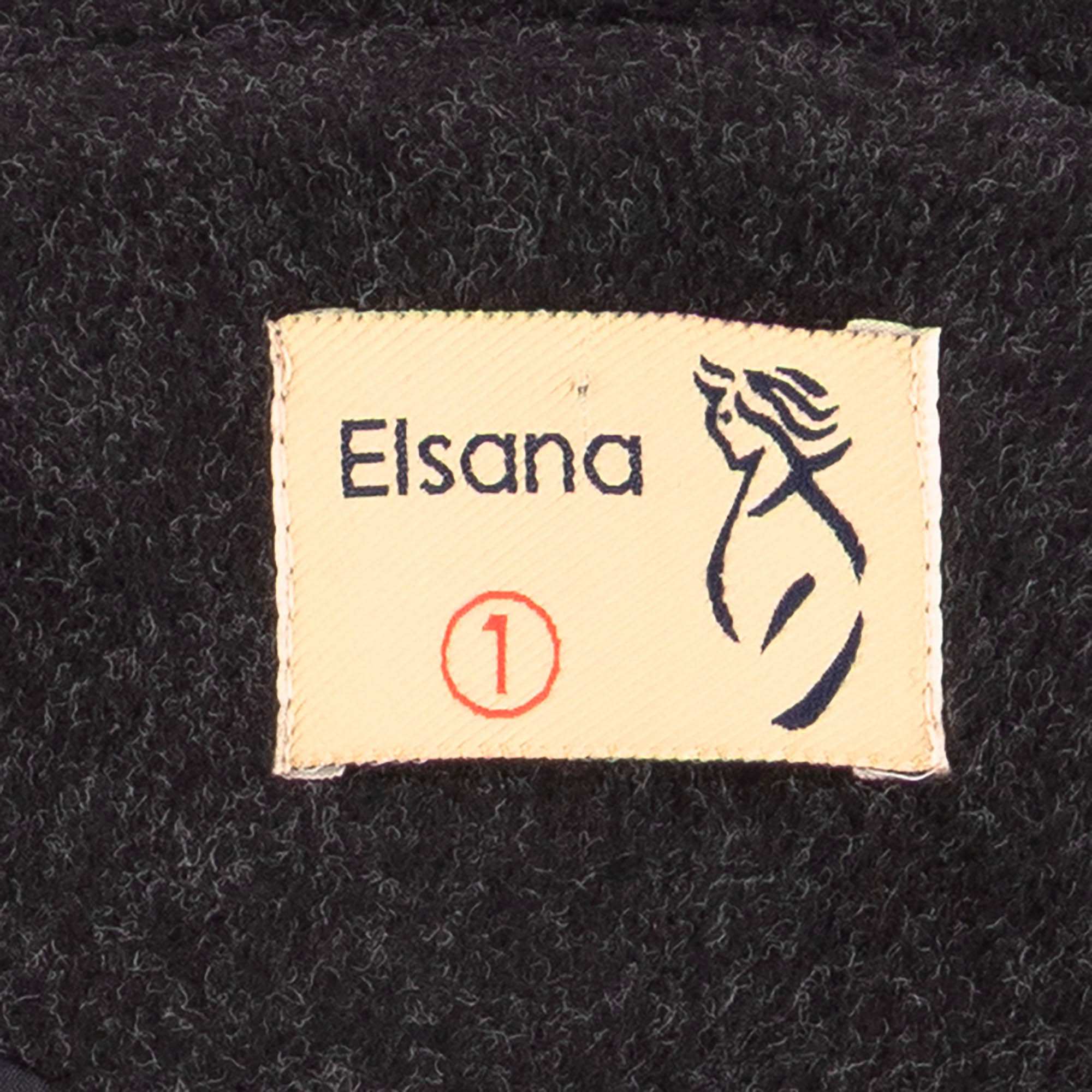 پالتو زنانه فوتر مشکی مدل ماه منیر السانا Elsana کد 2328