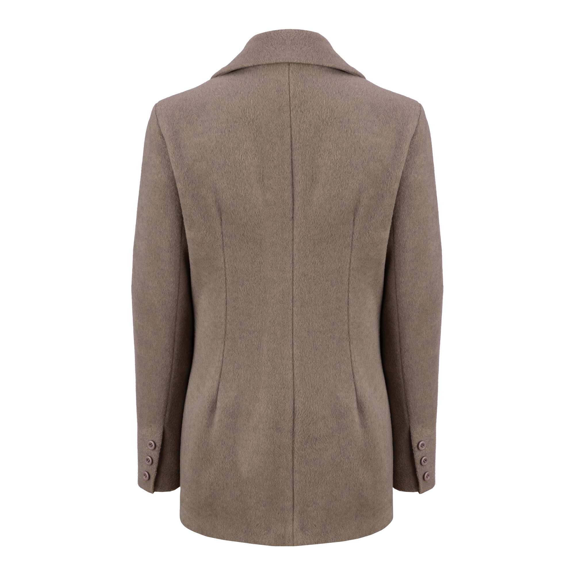 پالتو زنانه فوتر خاکی مدل ماه منیر السانا Elsana کد 2328