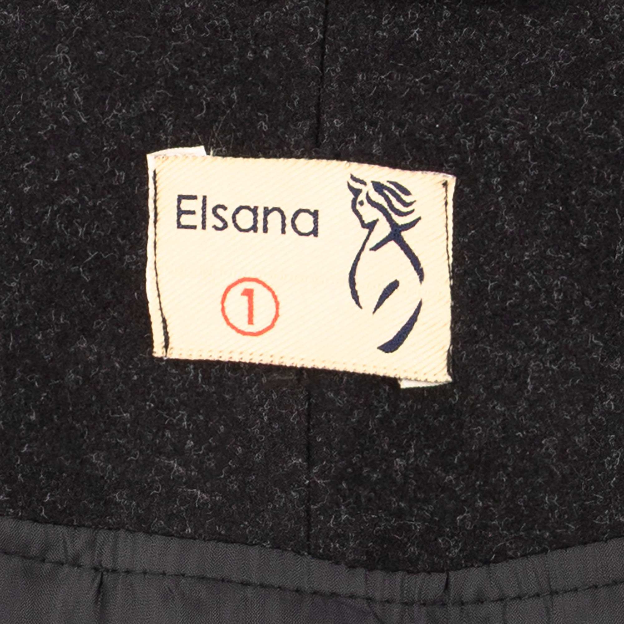 پالتو زنانه فوتر مشکی مدل نلین السانا Elsana کد 2329