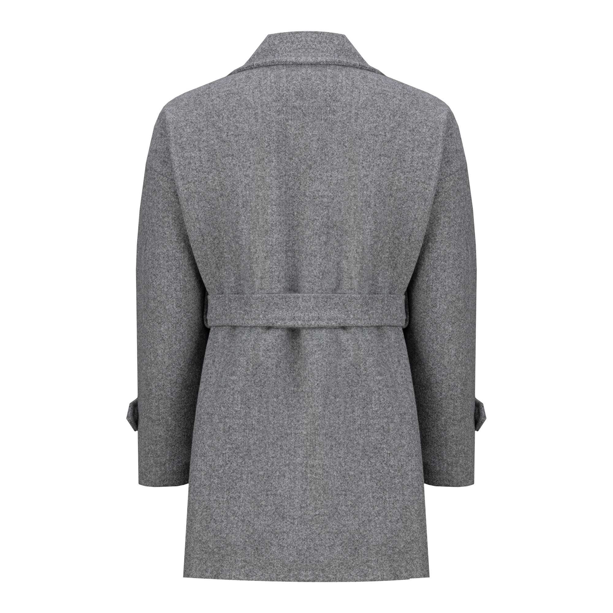 پالتو زنانه فوتر طوسی مدل نلین السانا Elsana کد 2329