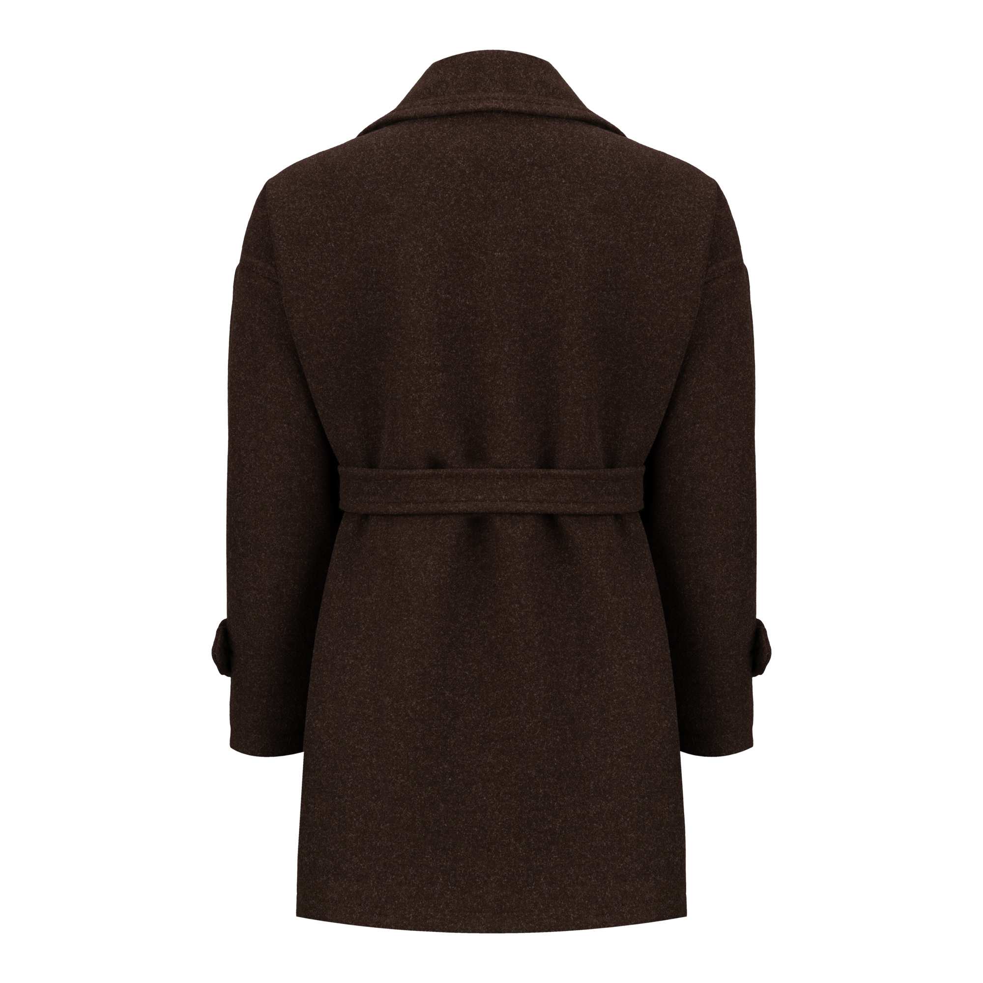 پالتو زنانه فوتر قهوه ای مدل نلین السانا Elsana کد 2329