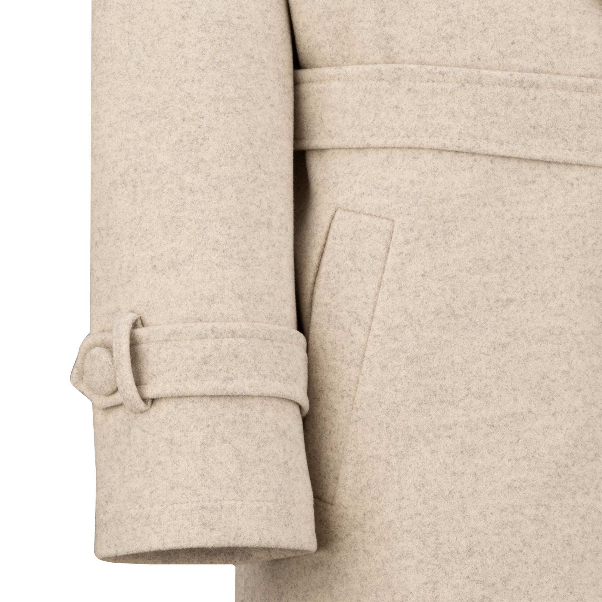 پالتو زنانه فوتر کرم مدل نلین السانا Elsana کد 2329