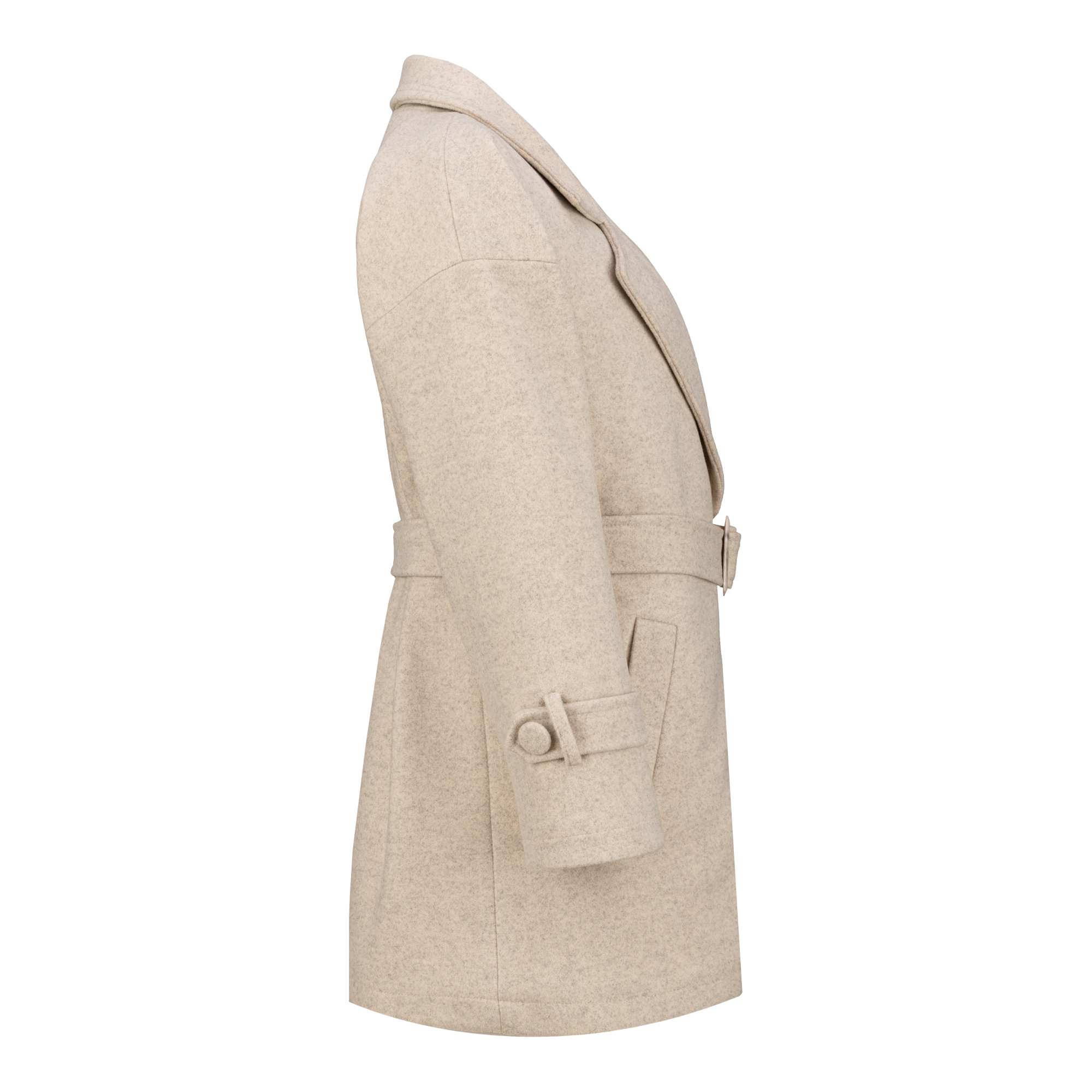 پالتو زنانه فوتر کرم مدل نلین السانا Elsana کد 2329