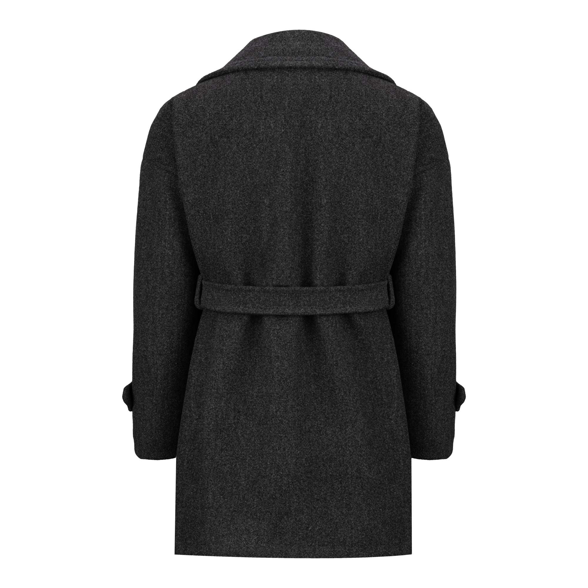 پالتو زنانه فوتر زغالی مدل نلین السانا Elsana کد 2329