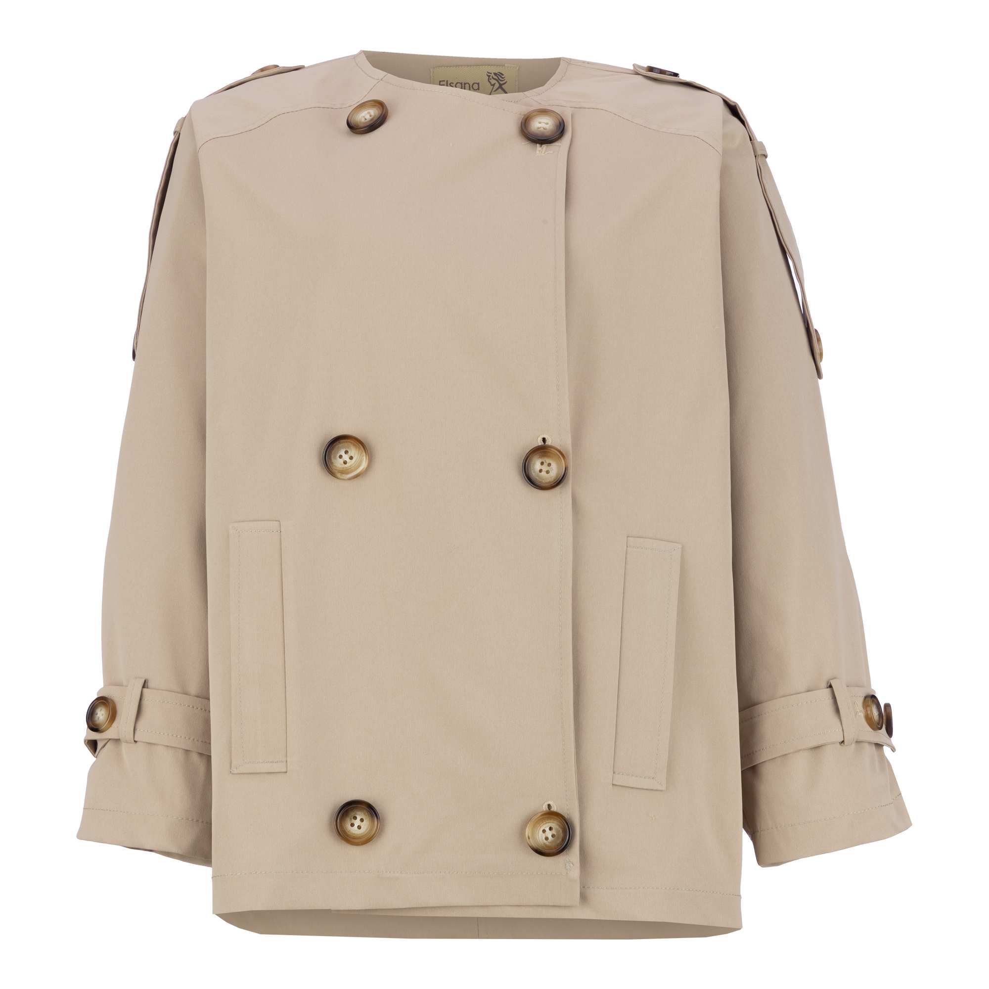 بارانی زنانه کرم مدل تیام السانا Elsana کد 2330