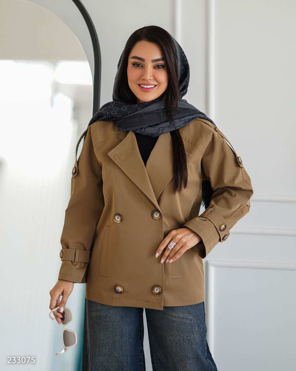 بارانی زنانه موکایی مدل تیام السانا Elsana کد 2330