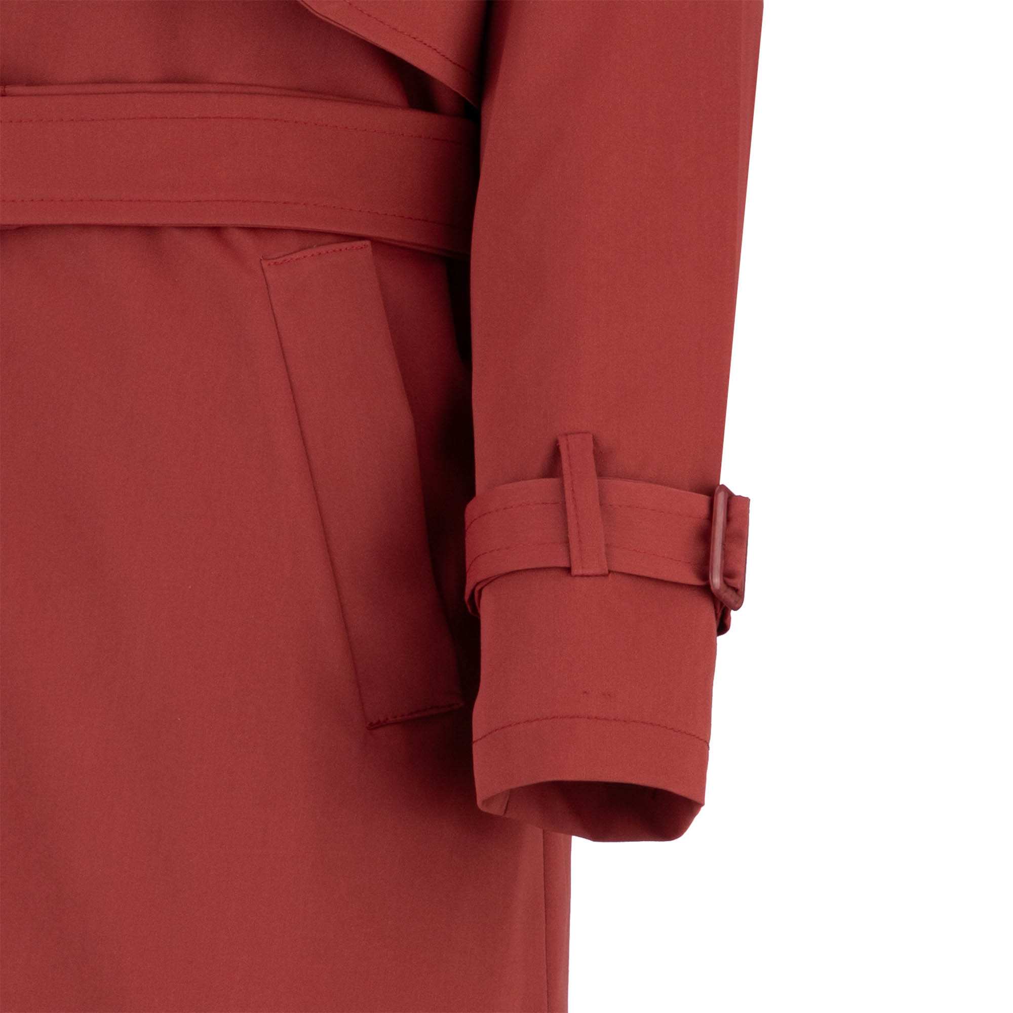 بارانی بلند زنانه زرشکی مدل شهلا السانا Elsana کد 2333