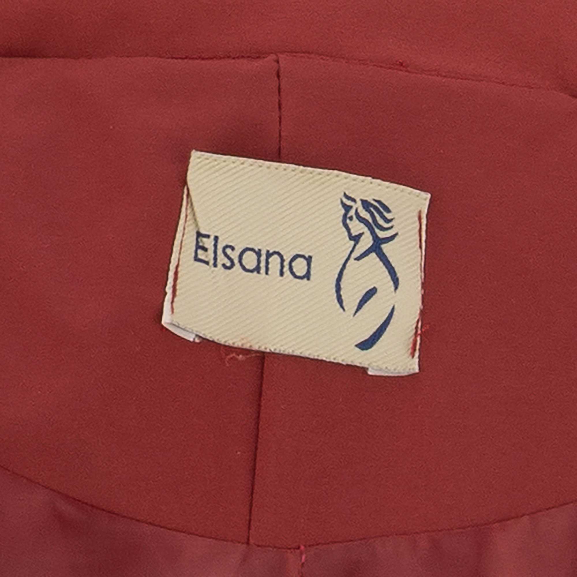 بارانی بلند زنانه زرشکی مدل شهلا السانا Elsana کد 2333