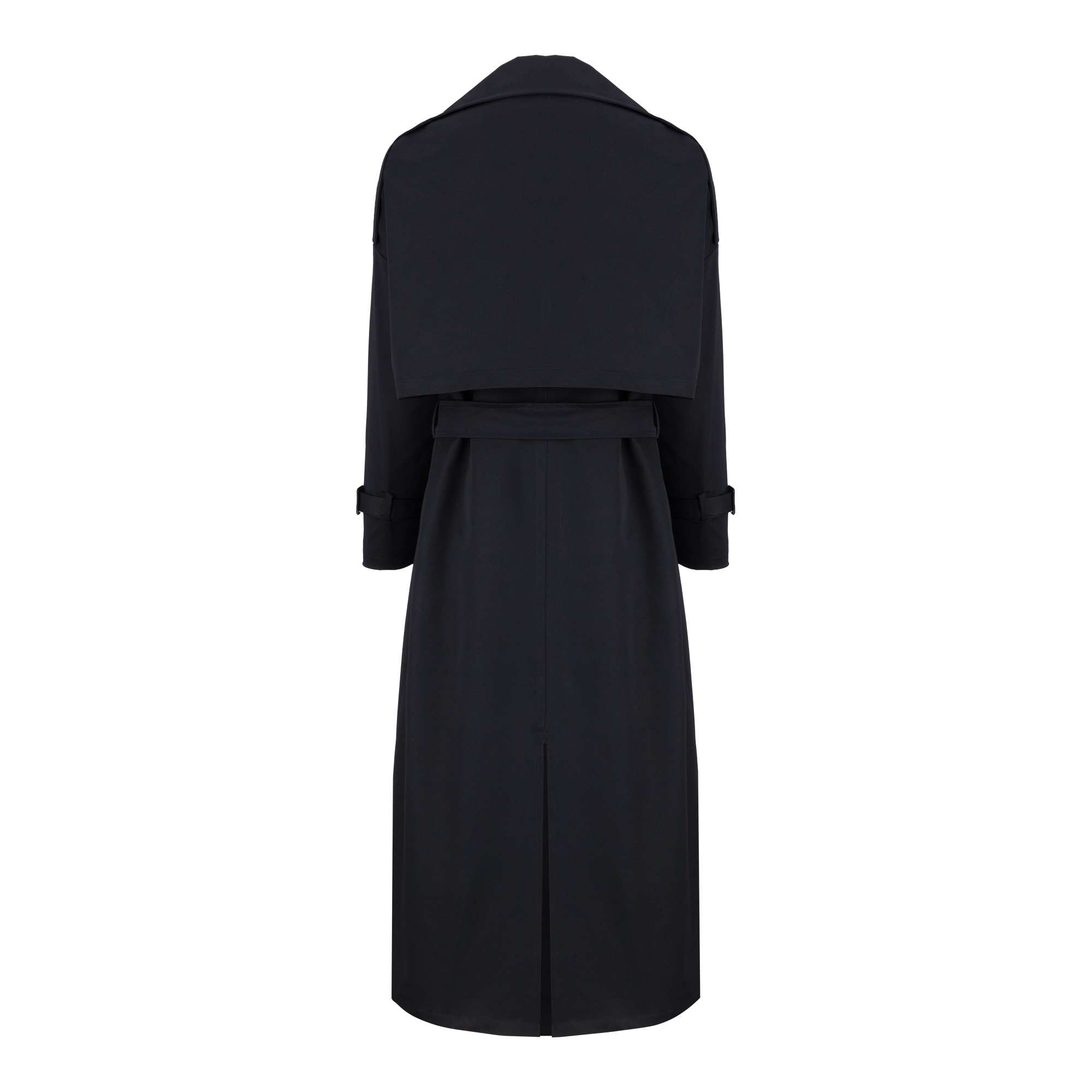 بارانی بلند زنانه سرمه ای تیره مدل شهلا السانا Elsana کد 2333