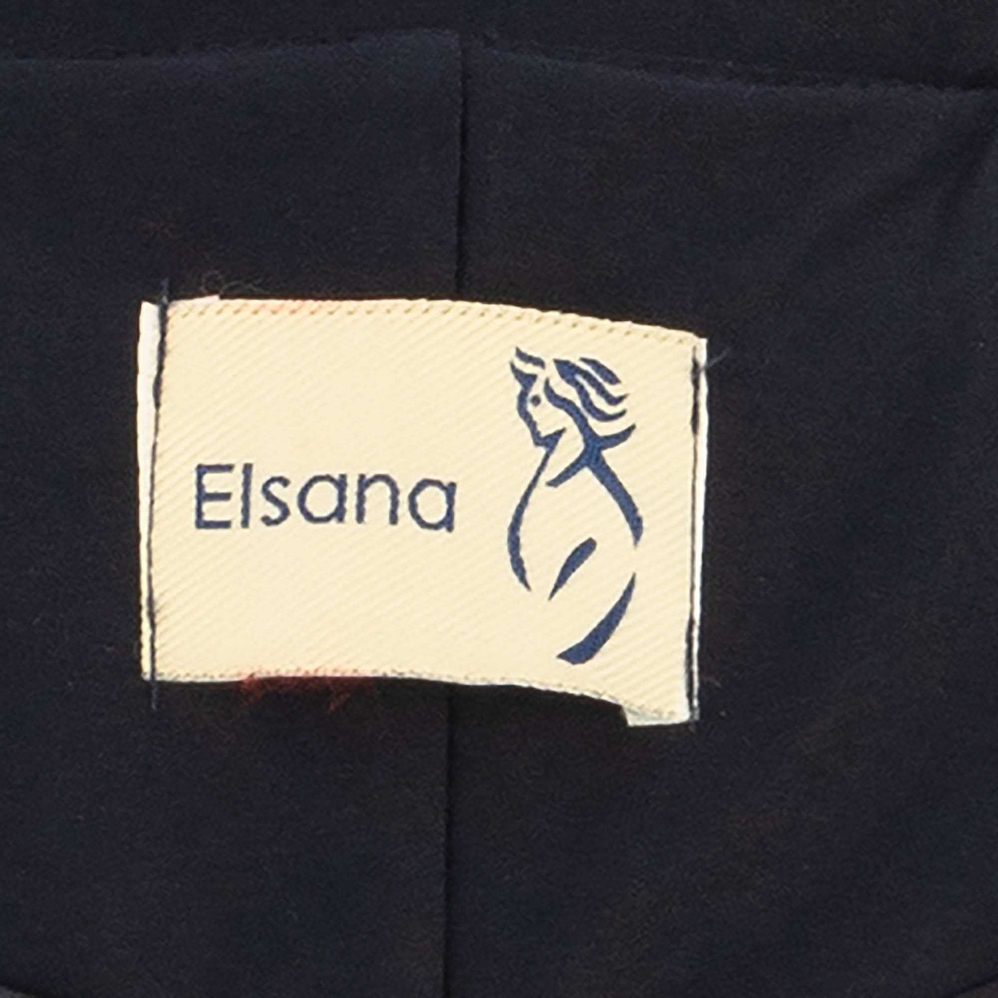 بارانی بلند زنانه سرمه ای تیره مدل شهلا السانا Elsana کد 2333