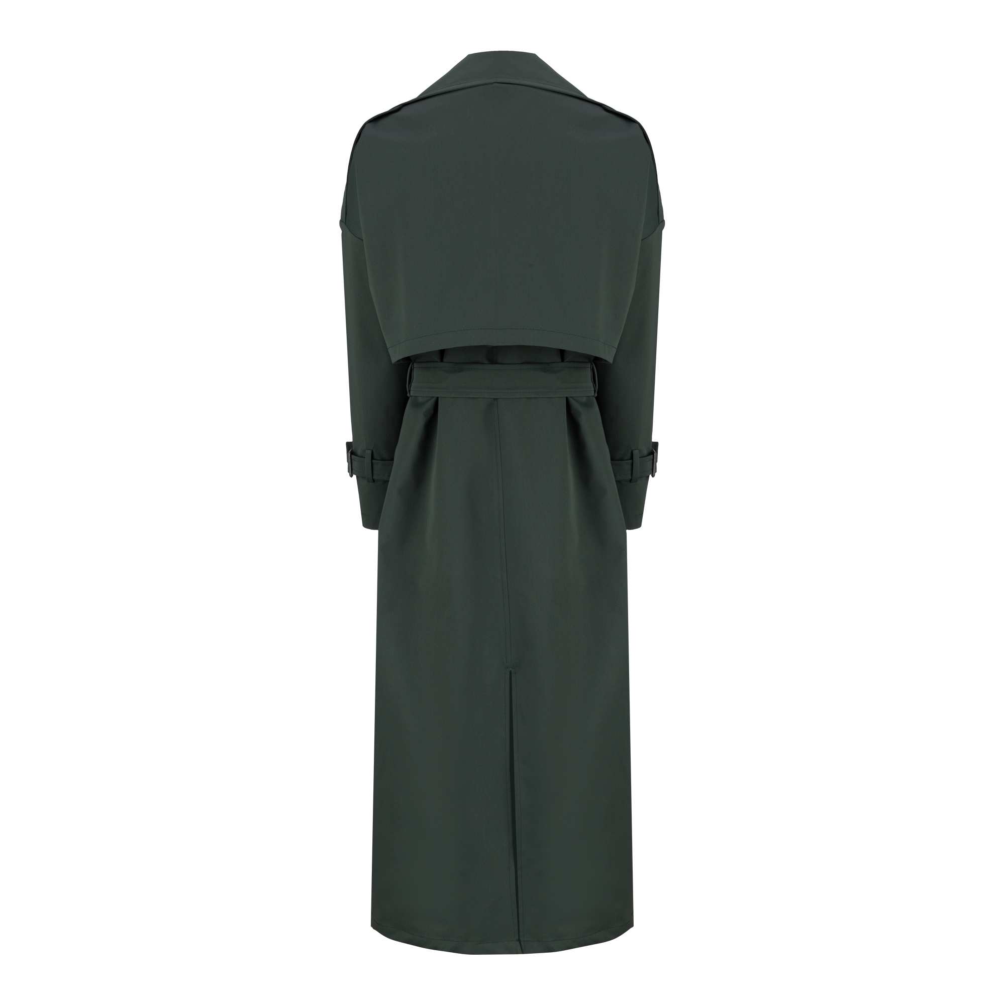 بارانی بلند زنانه سبز کله غازی مدل شهلا السانا Elsana کد 2333