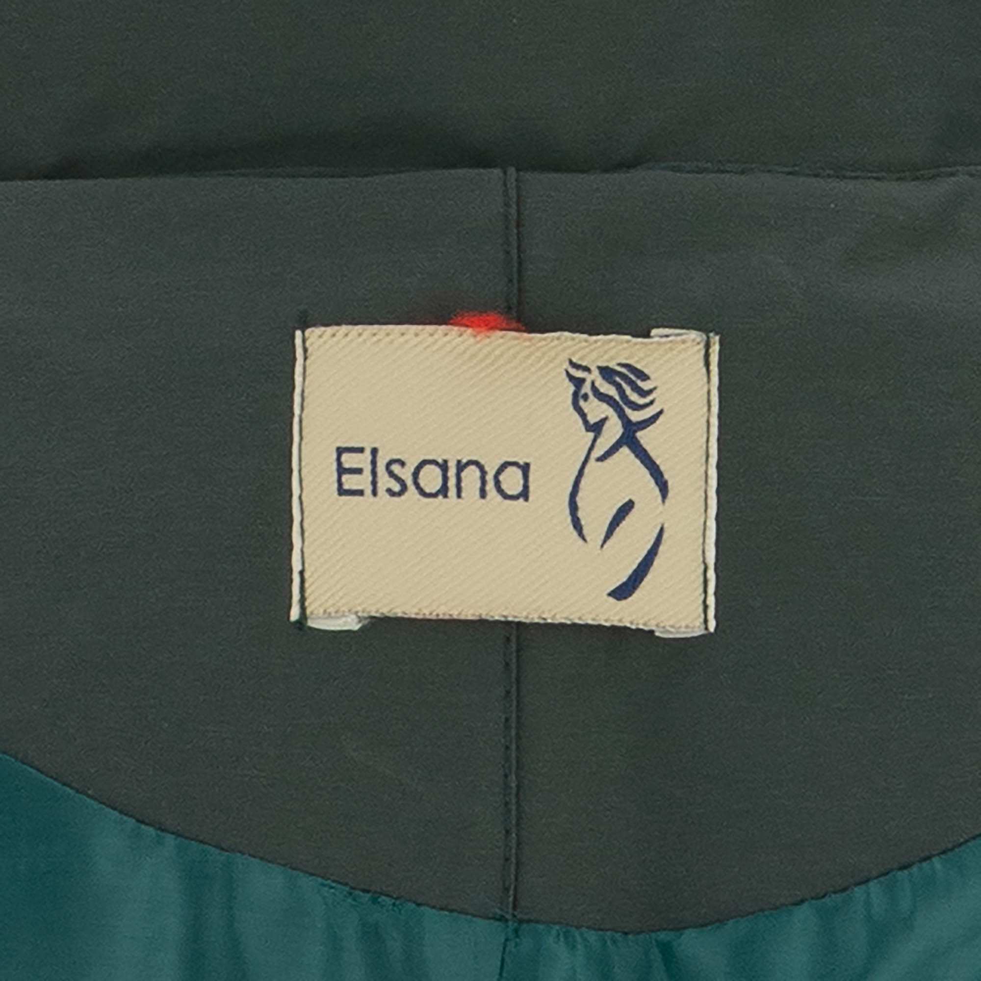 بارانی بلند زنانه سبز کله غازی مدل شهلا السانا Elsana کد 2333