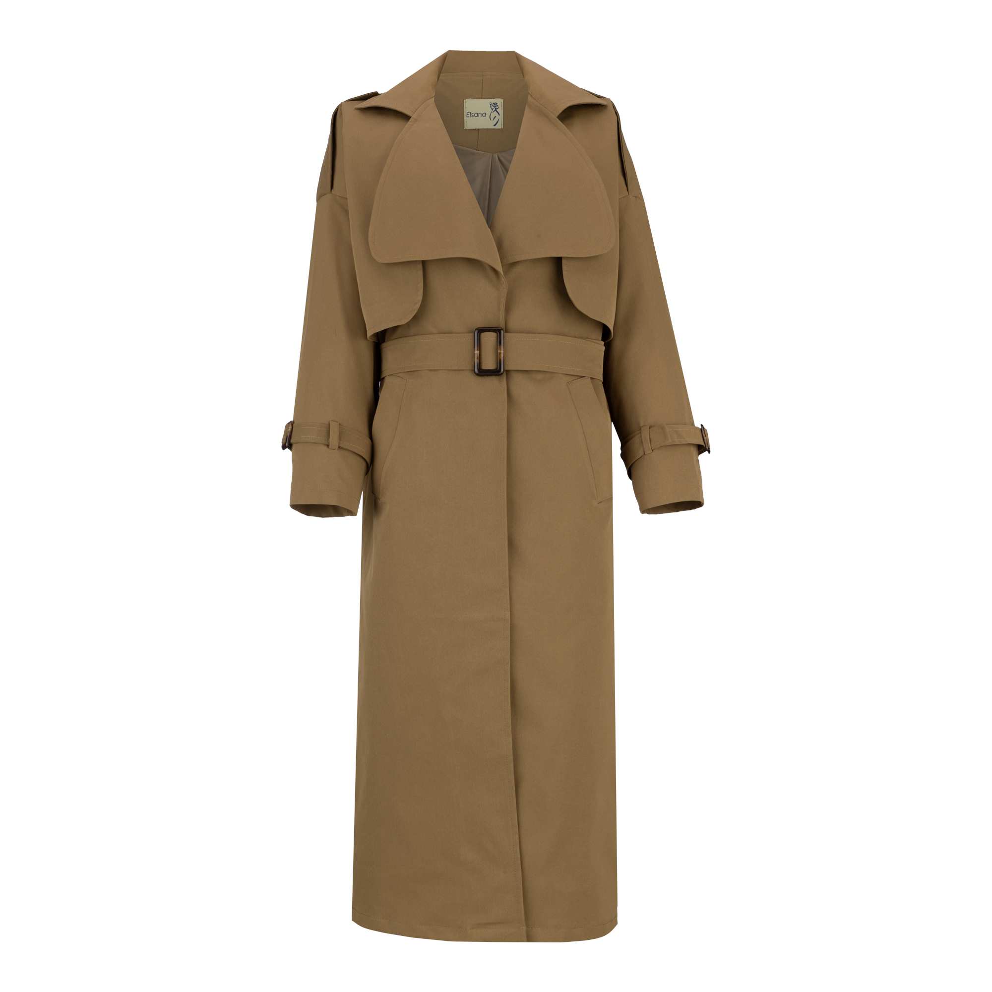 بارانی بلند زنانه موکایی مدل شهلا السانا Elsana کد 2333