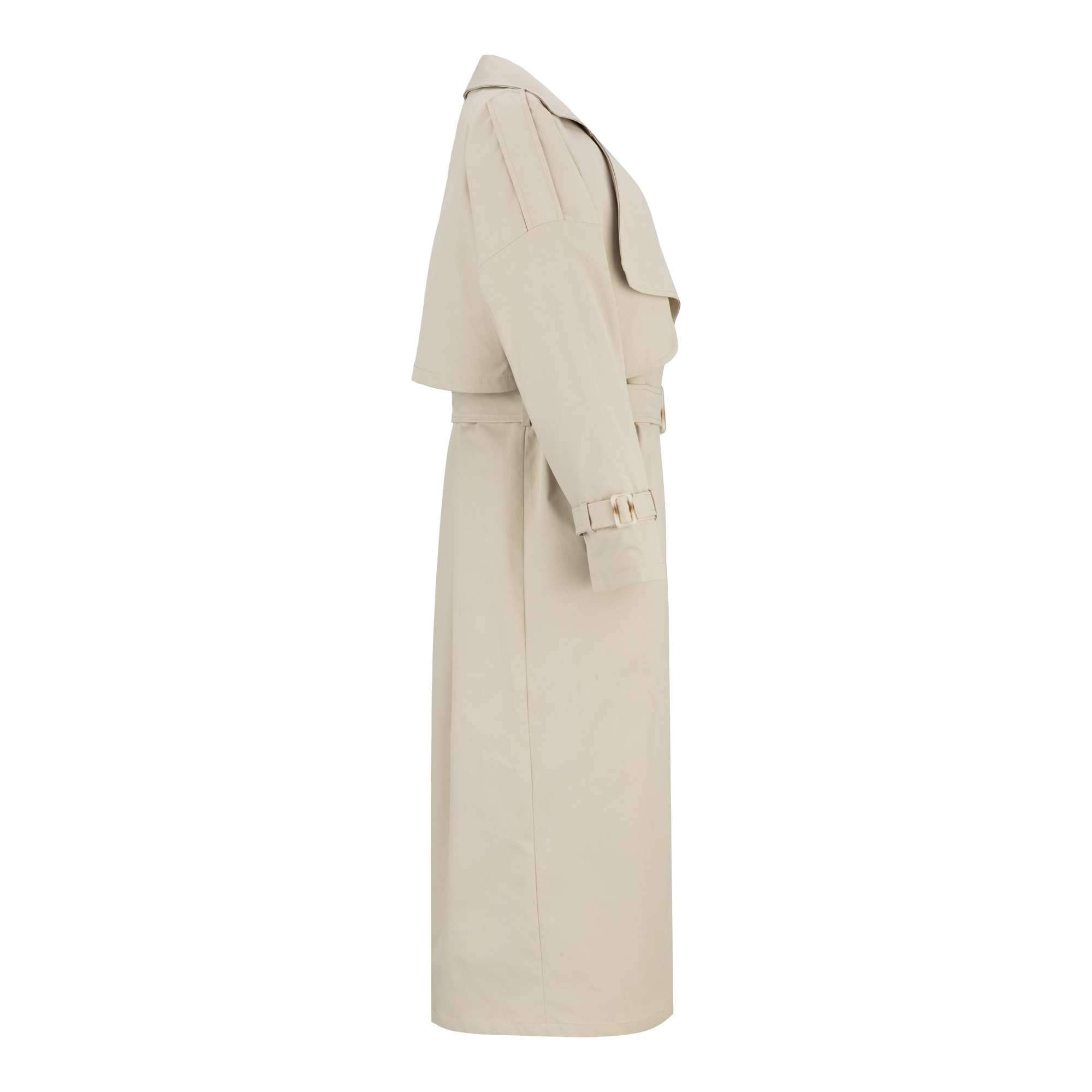 بارانی بلند زنانه استخوانی مدل شهلا السانا Elsana کد 2333