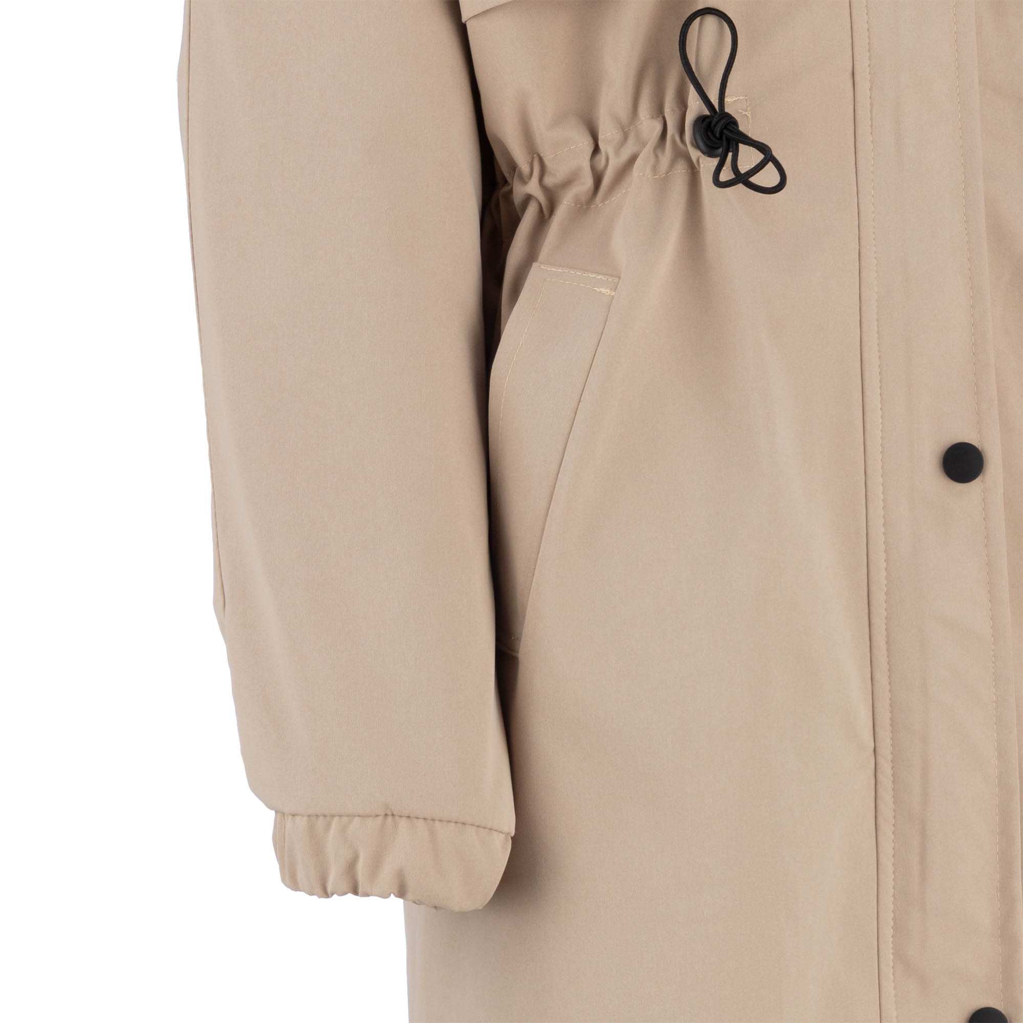 بارانی بلند زنانه کرم مدل شعله السانا Elsana کد 2334