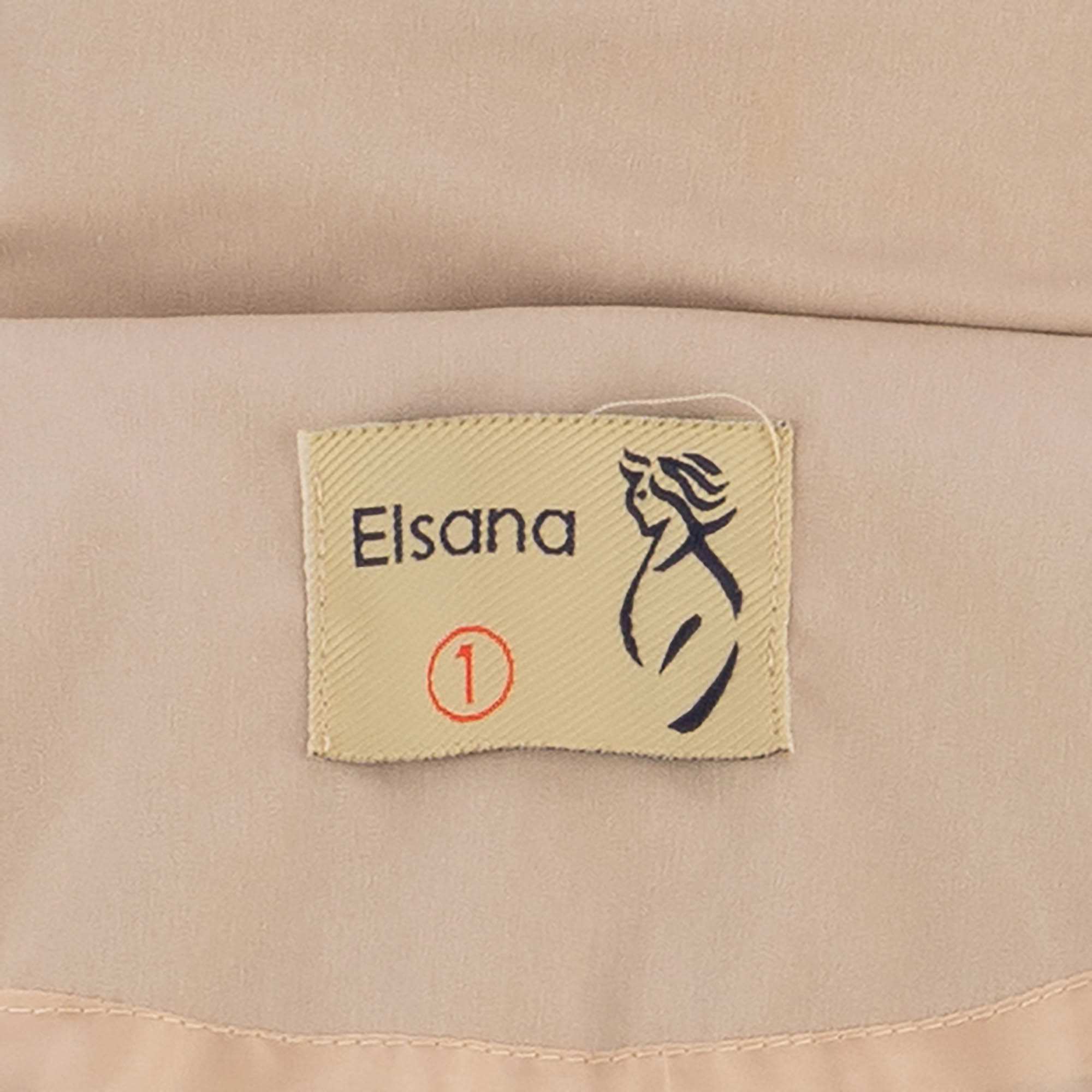 بارانی بلند زنانه کرم مدل شعله السانا Elsana کد 2334