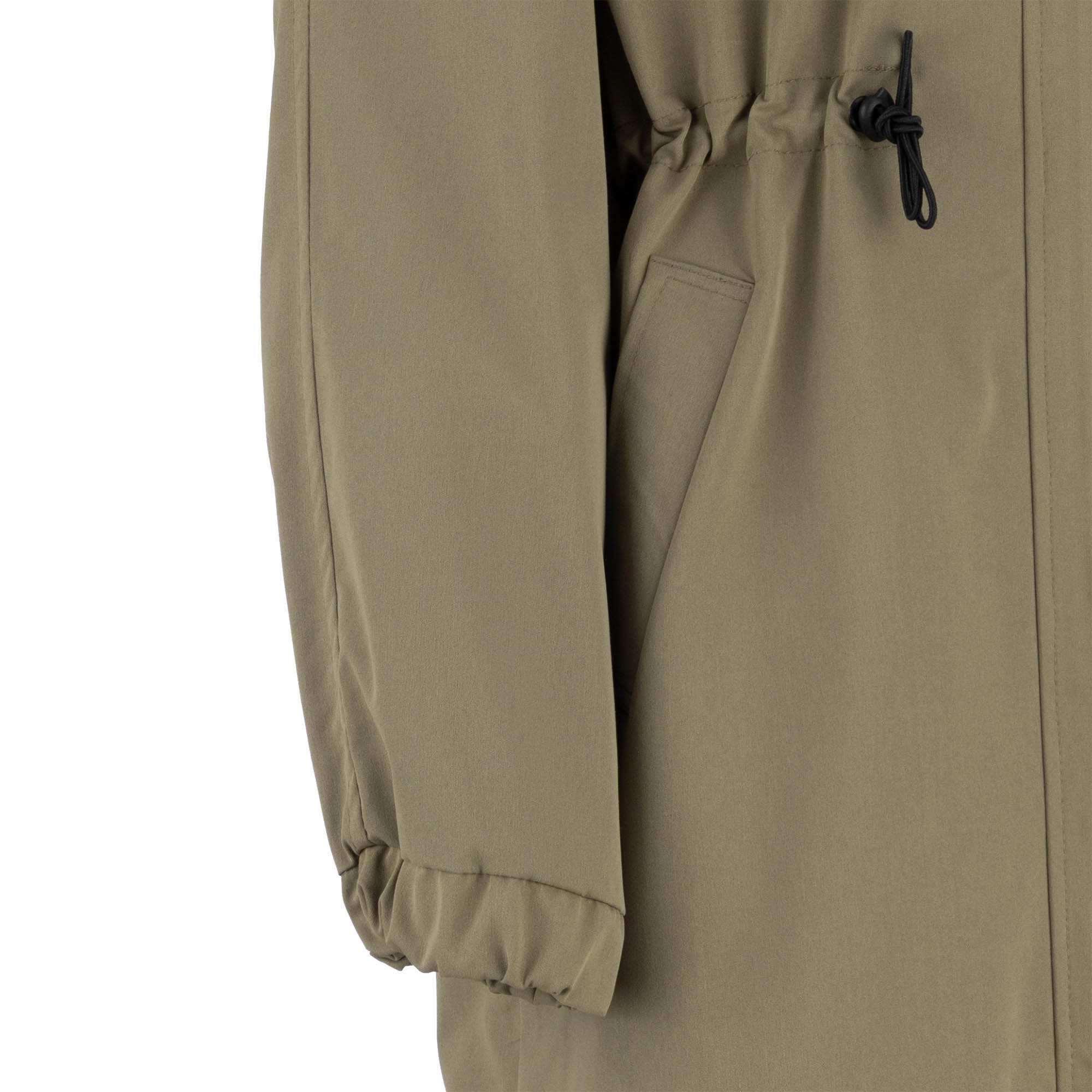 بارانی بلند زنانه سبز سدری مدل شعله السانا Elsana کد 2334