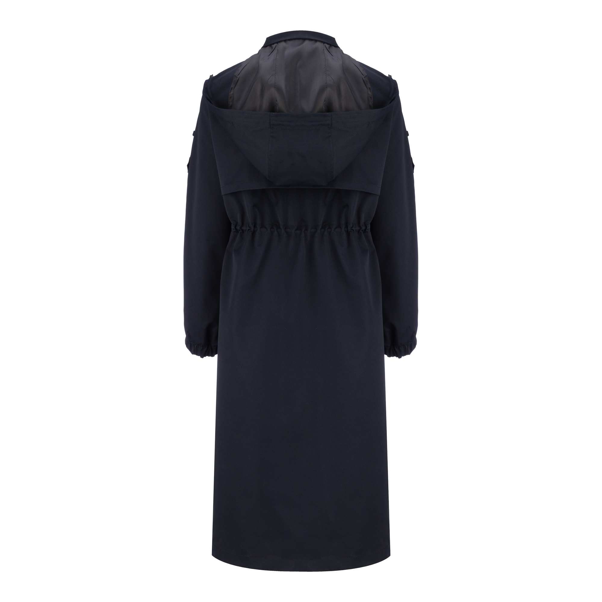 بارانی بلند زنانه سرمه ای تیره مدل شعله السانا Elsana کد 2334