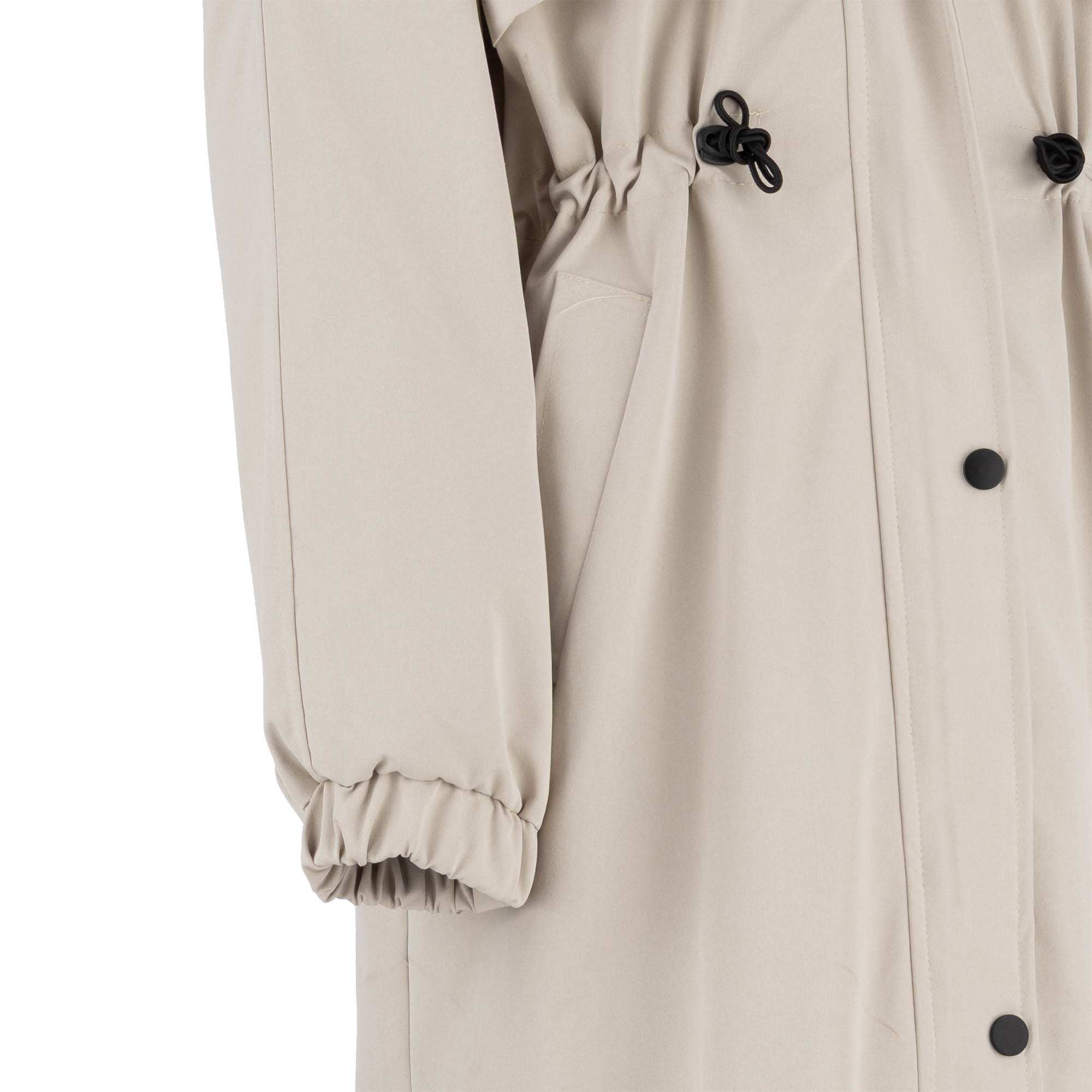 بارانی بلند زنانه استخوانی مدل شعله السانا Elsana کد 2334