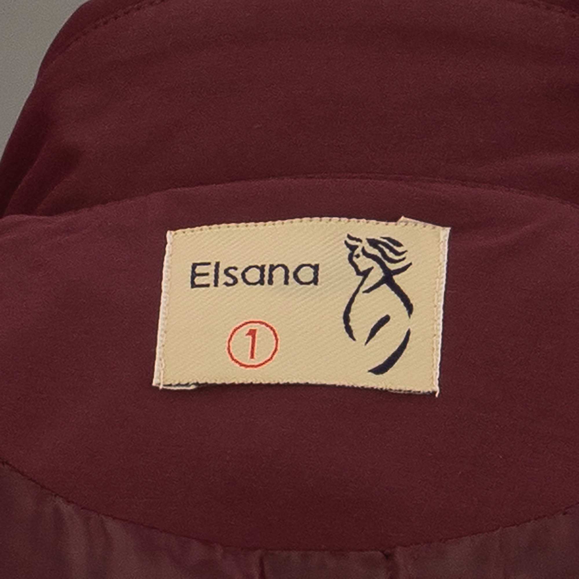 بارانی بلند زنانه بادمجانی مدل نازانه السانا Elsana کد 2335