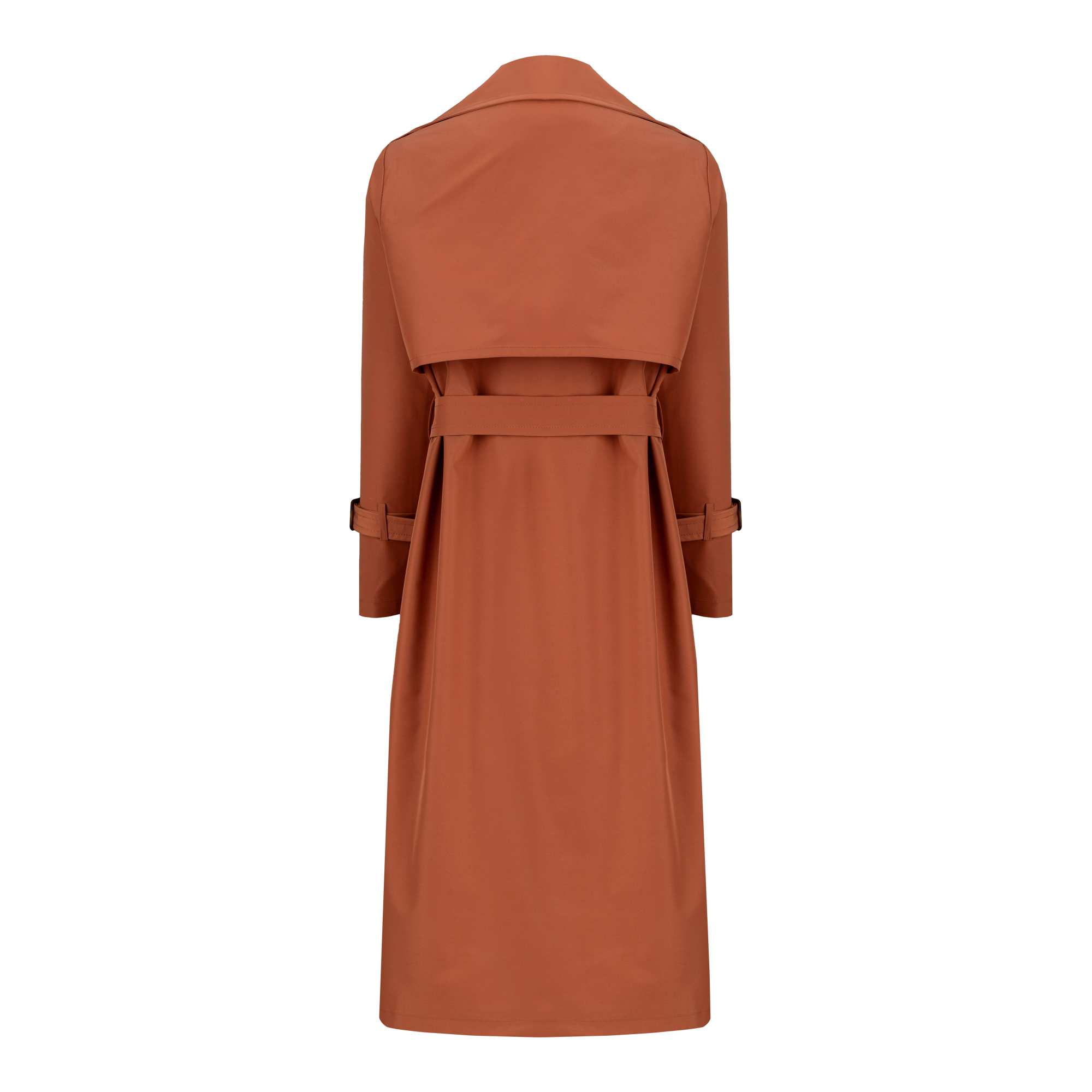 بارانی بلند زنانه آجری مدل نازانه السانا Elsana کد 2335