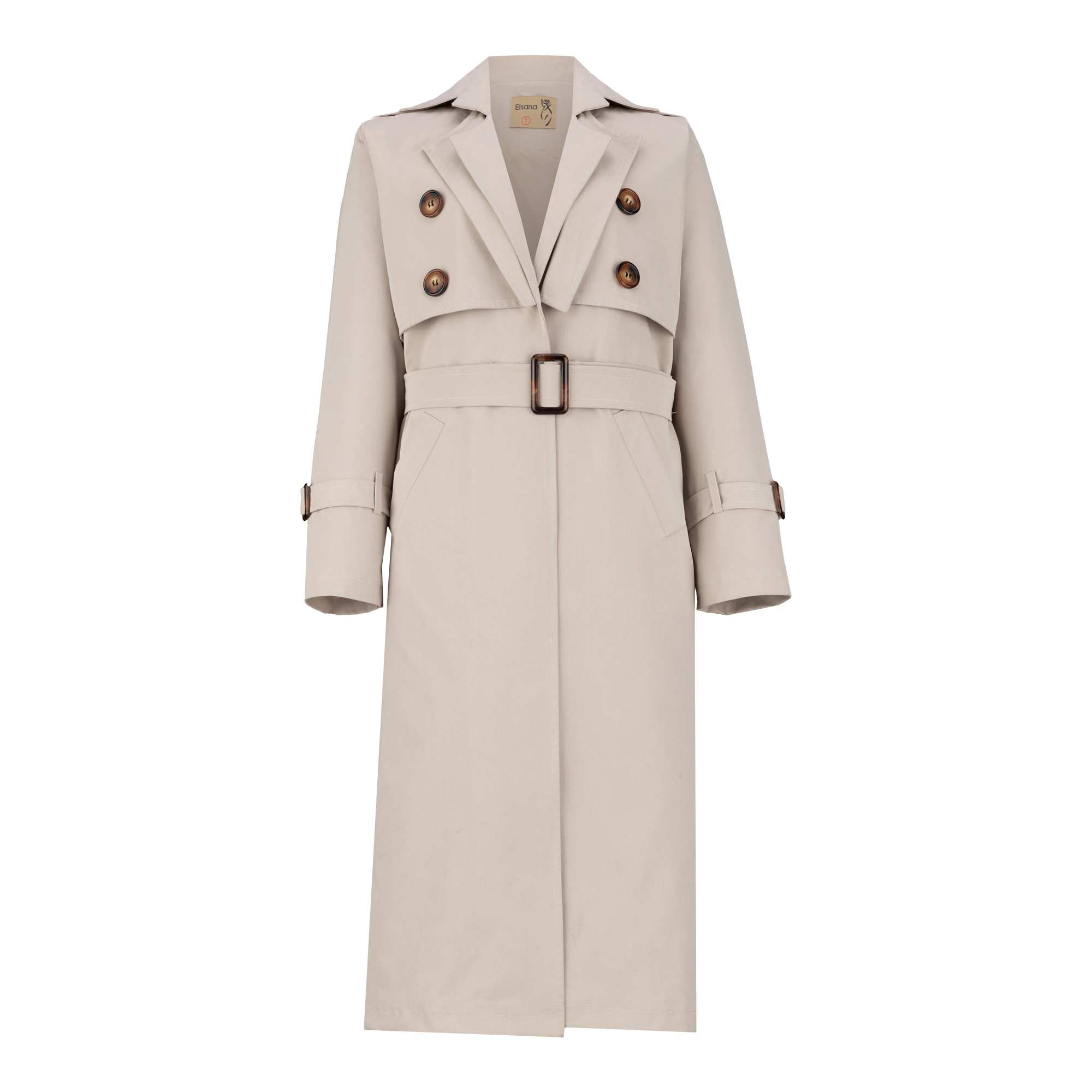 بارانی بلند زنانه استخوانی مدل نازانه السانا Elsana کد 2335