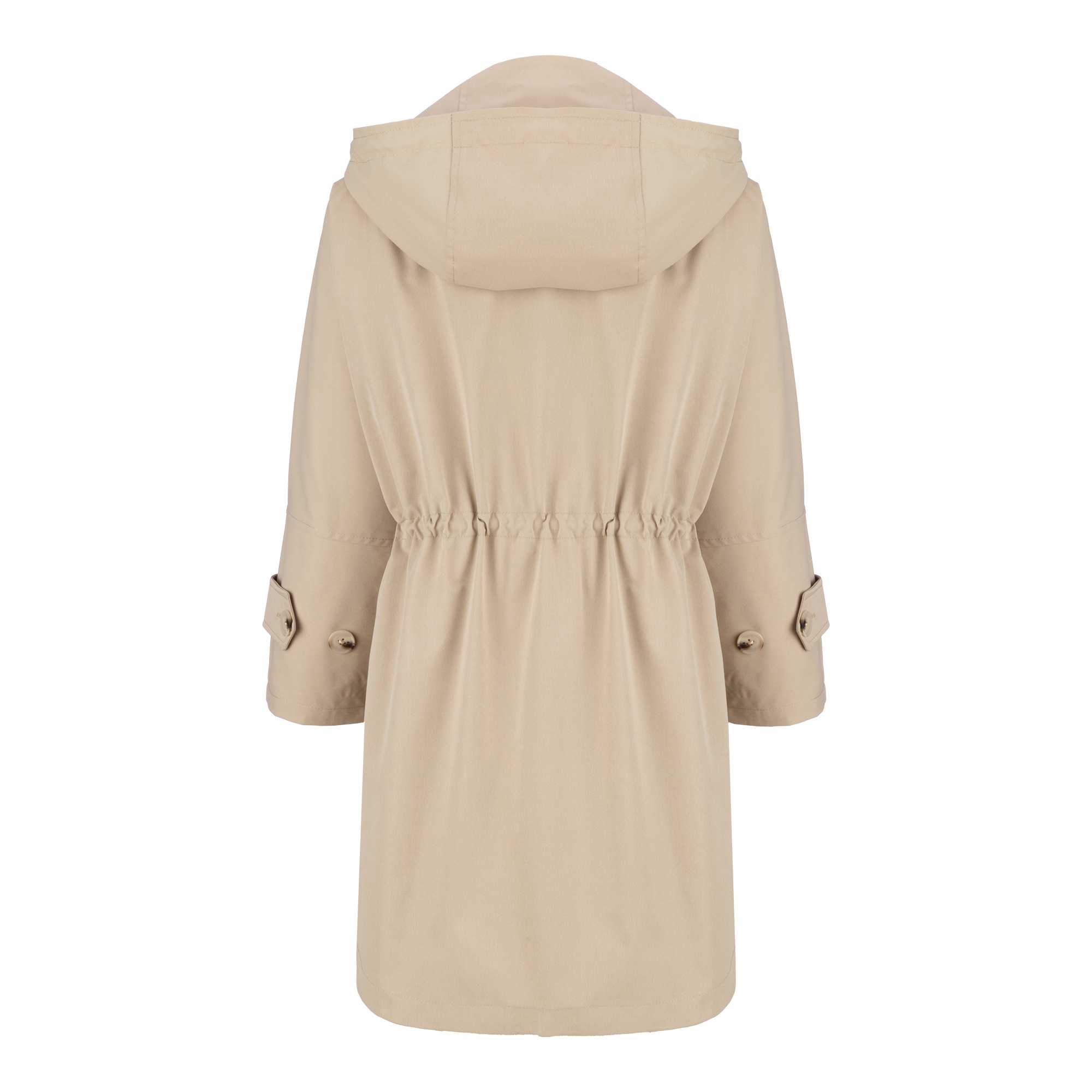 بارانی زنانه کلاه دار کرم مدل سیبا السانا Elsana کد 2337