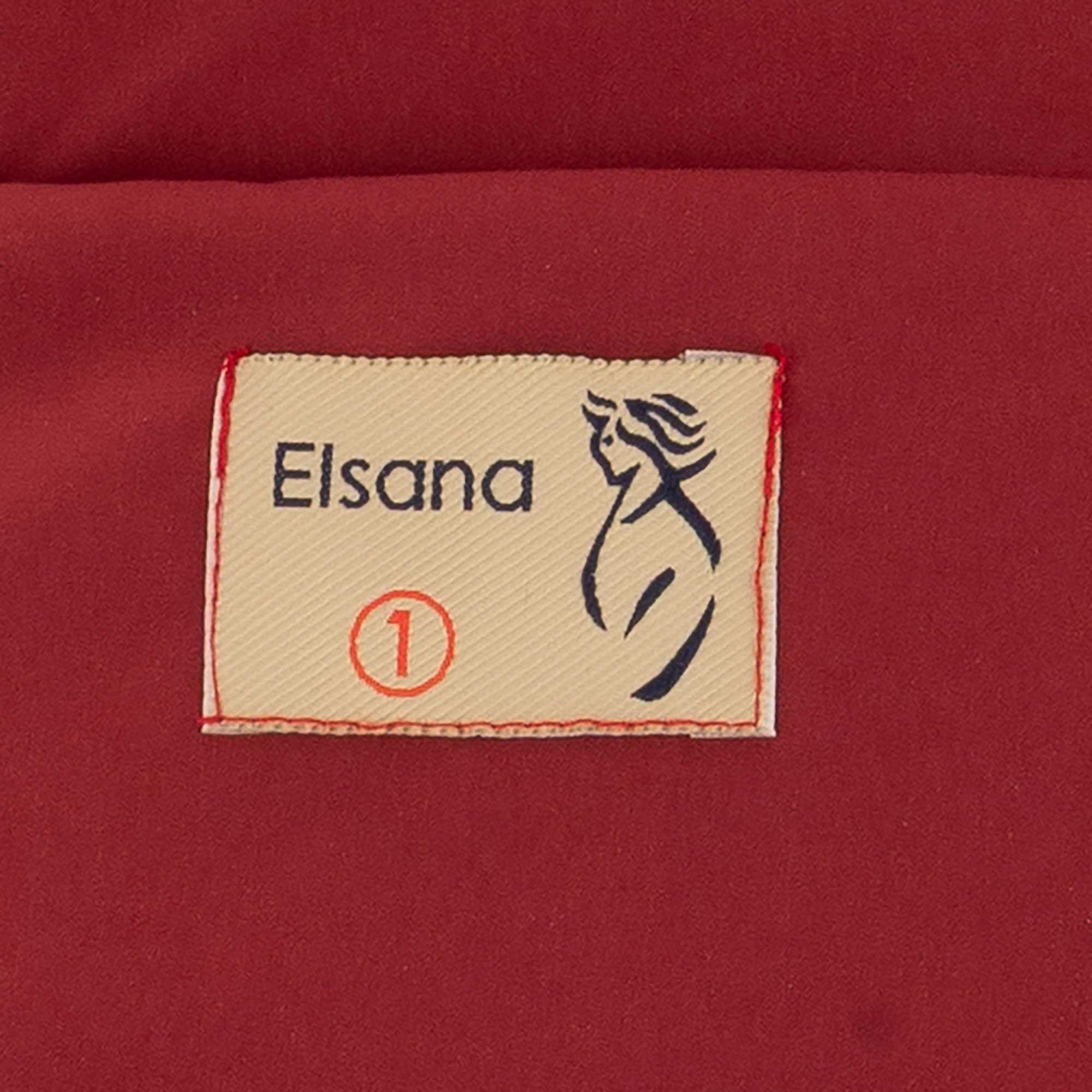 بارانی زنانه کلاه دار زرشکی مدل سیبا السانا Elsana کد 2337