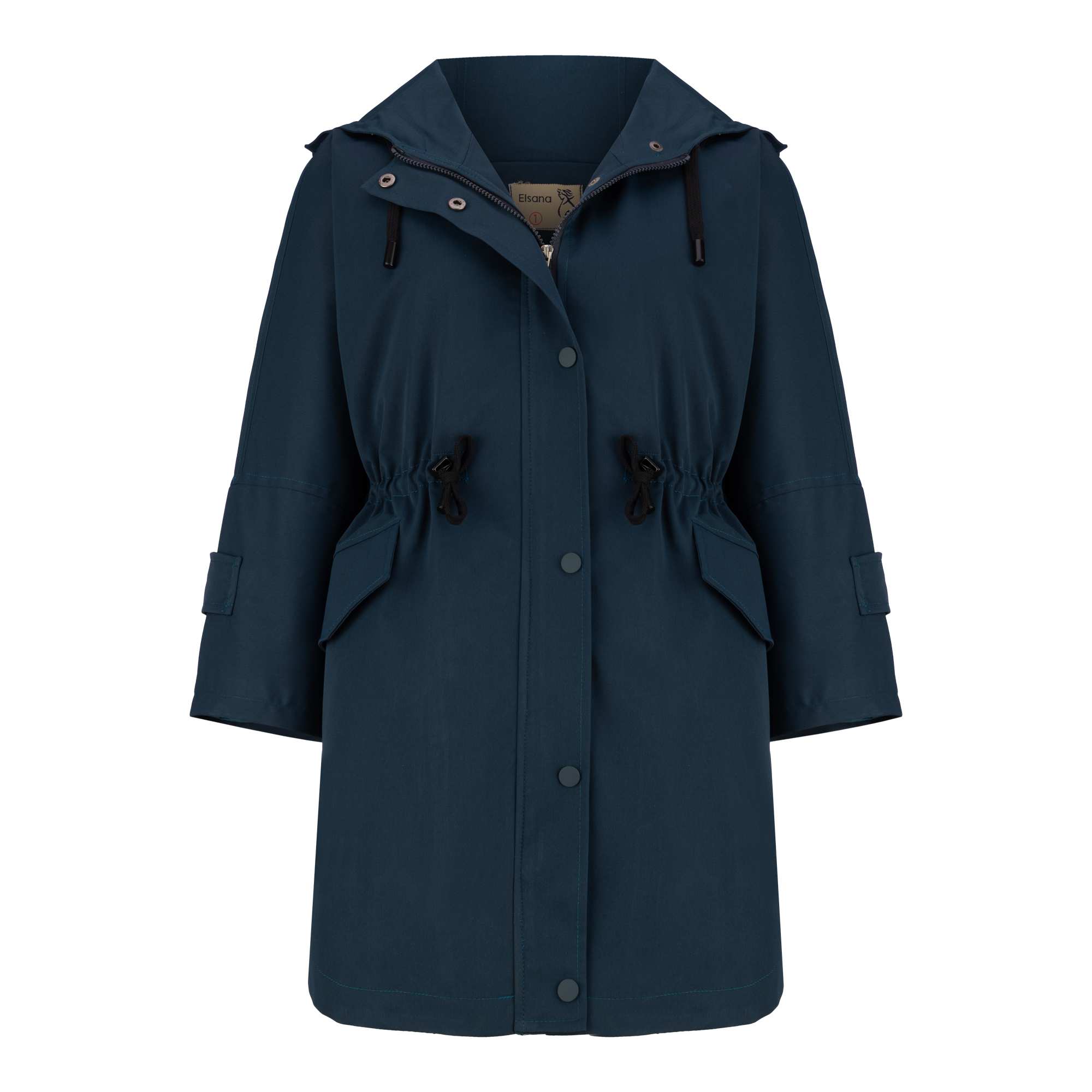 بارانی زنانه کلاه دار سبز کله غازی مدل سیبا السانا Elsana کد 2337