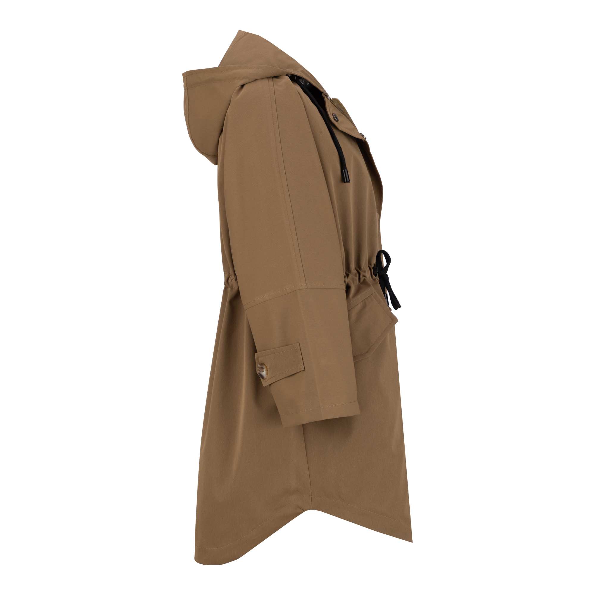 بارانی زنانه کلاه دار موکایی مدل سیبا السانا Elsana کد 2337