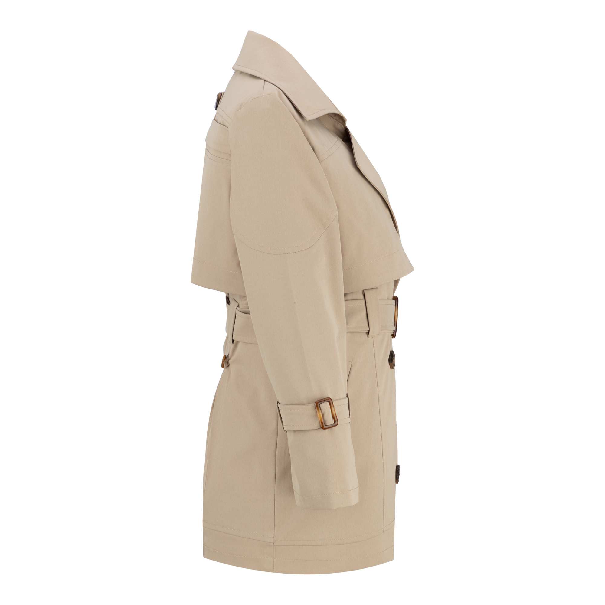 بارانی زنانه کرم مدل پوپر السانا Elsana کد 2338