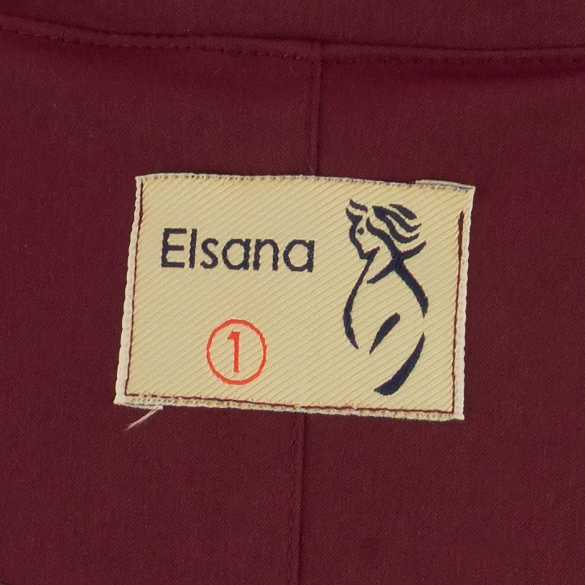 بارانی زنانه بادمجانی مدل پوپر السانا Elsana کد 2338