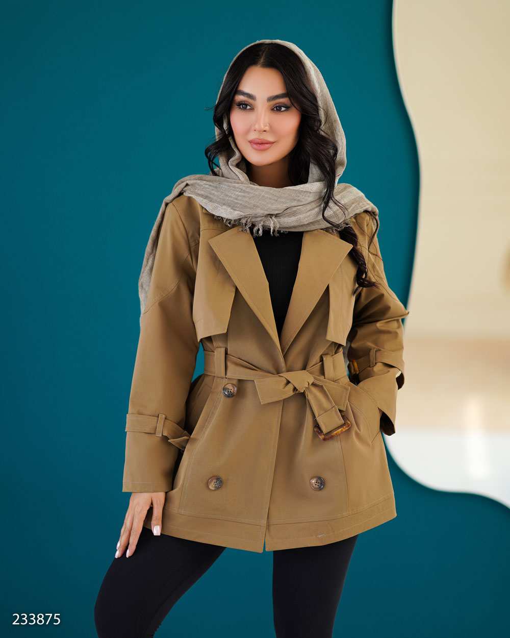 بارانی زنانه موکایی مدل پوپر السانا Elsana کد 2338