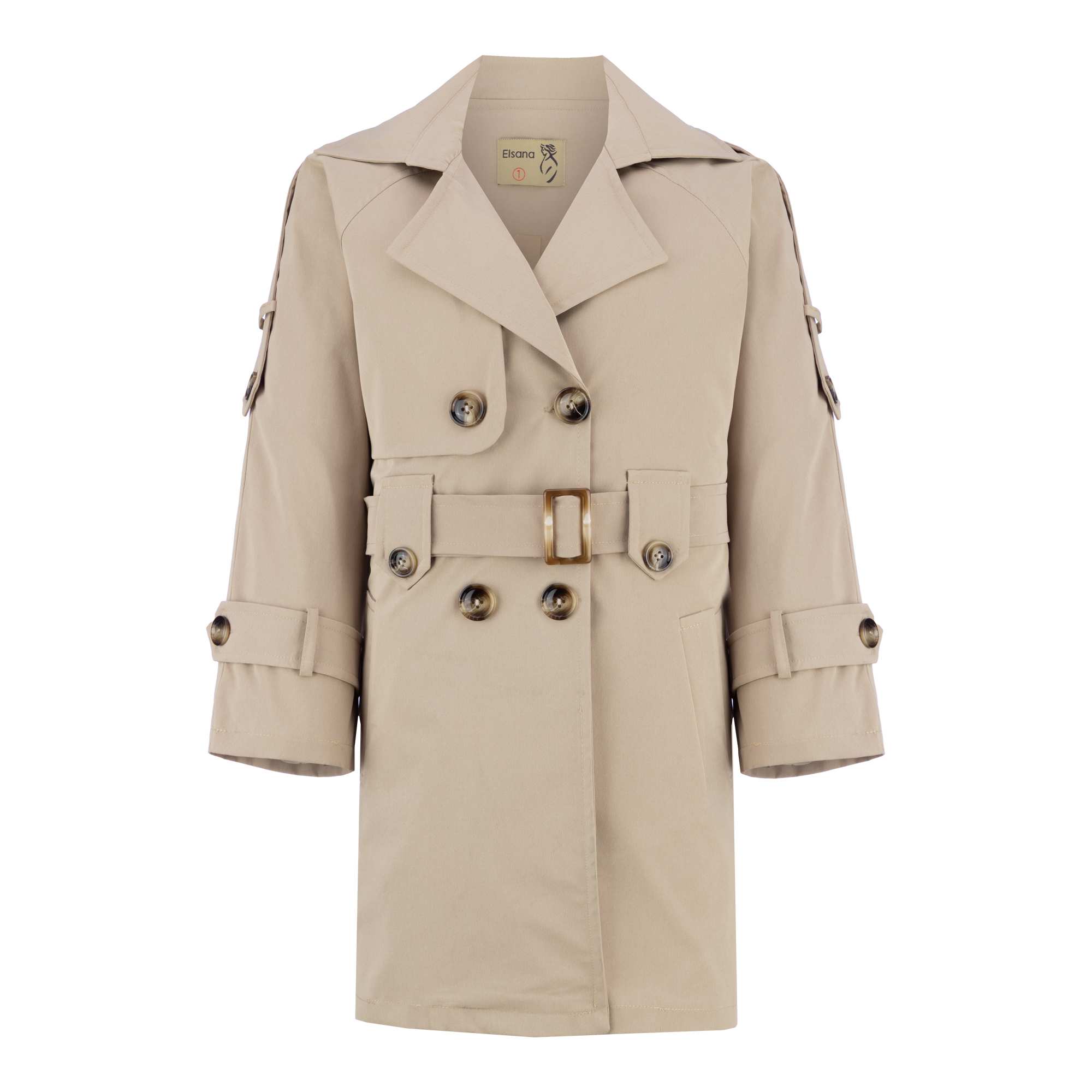 بارانی زنانه کرم مدل چیترا السانا Elsana کد 2339