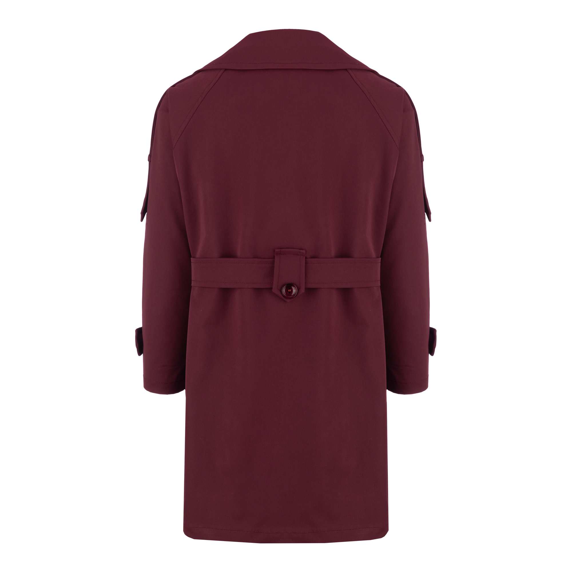 بارانی زنانه بادمجانی مدل چیترا السانا Elsana کد 2339