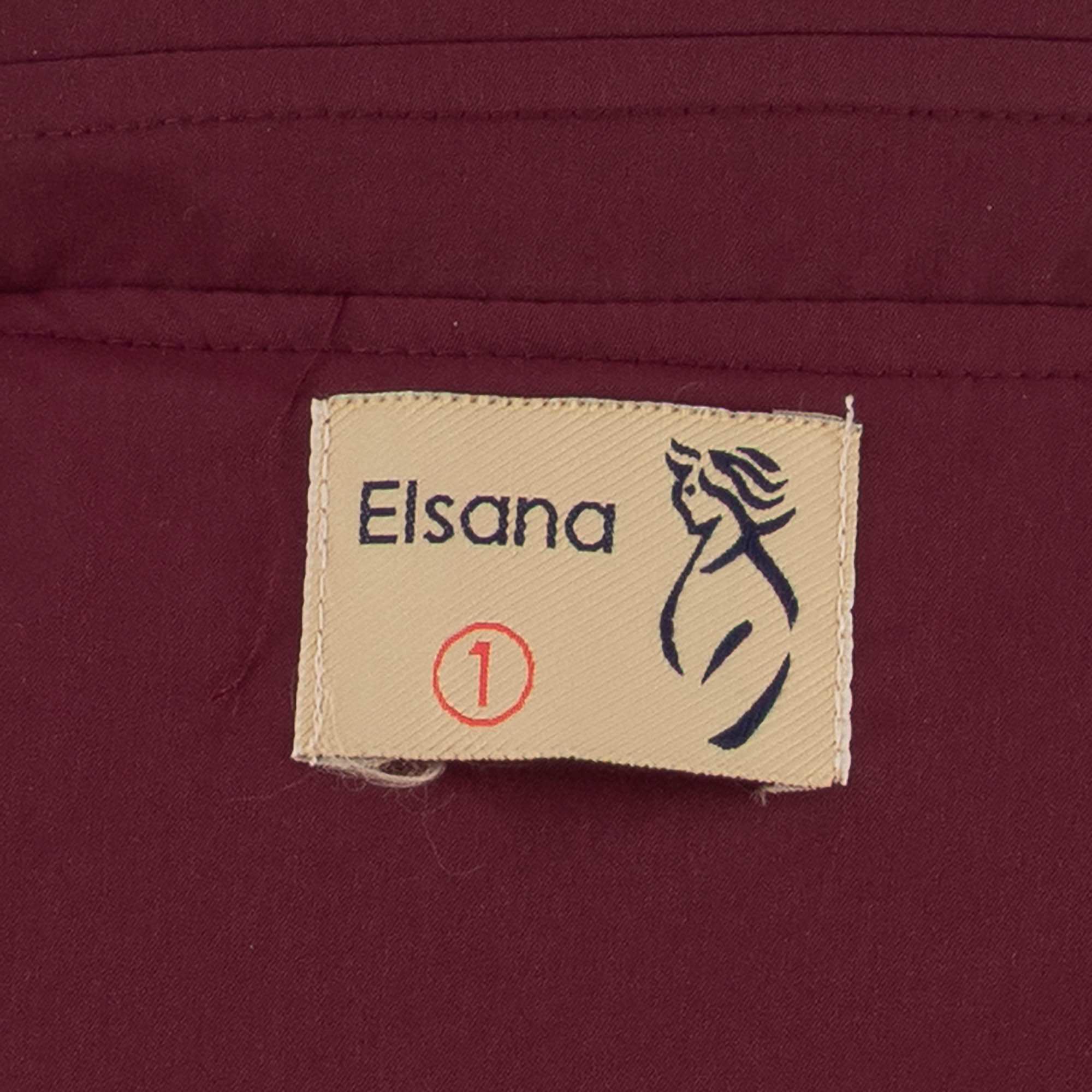 بارانی زنانه بادمجانی مدل چیترا السانا Elsana کد 2339